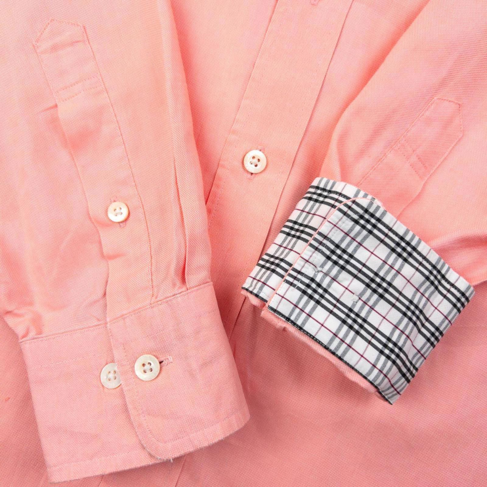Burberry Vintage 2000s Burberry Nova Check Cuff Long Sleeve Shirt L Size US L / EU 52-54 / 3 - 5 Thumbnail