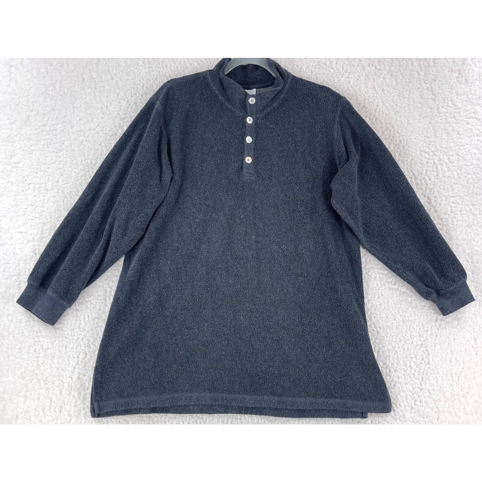 Soft Surroundings Soft Surroundings Gray Long Sleeve Fleece Sweater Womens Pullover Size M Size M / US 6-8 / IT 42-44 - 2 Thumbnail