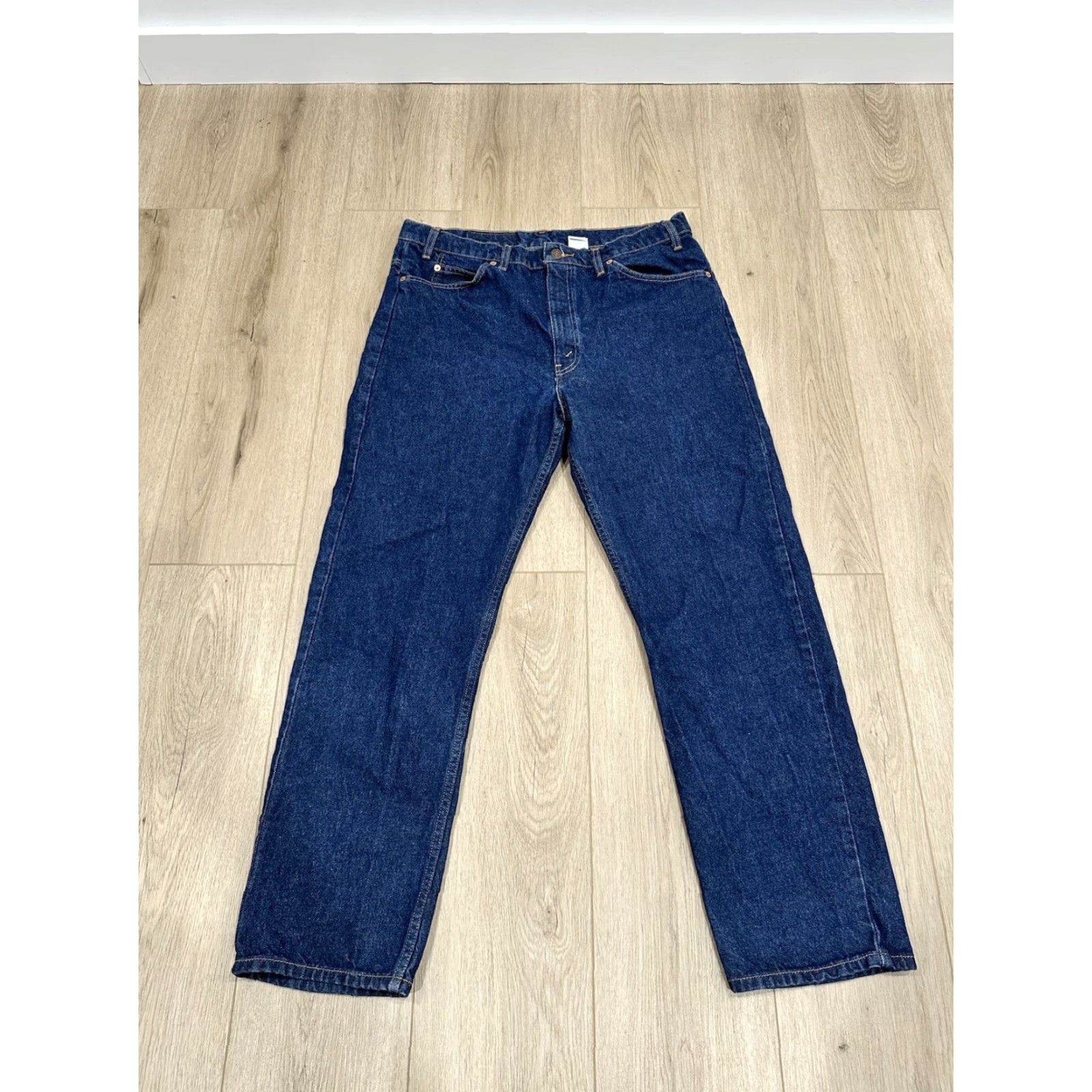 Levi's VINTAGE Levi's 505 Jeans Mens 36x30 Regular Blue Denim 1995 Straight Distressed? No — Grunge Rock Logo Orange Tab 5-Pocket Denim Cotton Regular Size US 36 / EU 52 - 6 Thumbnail