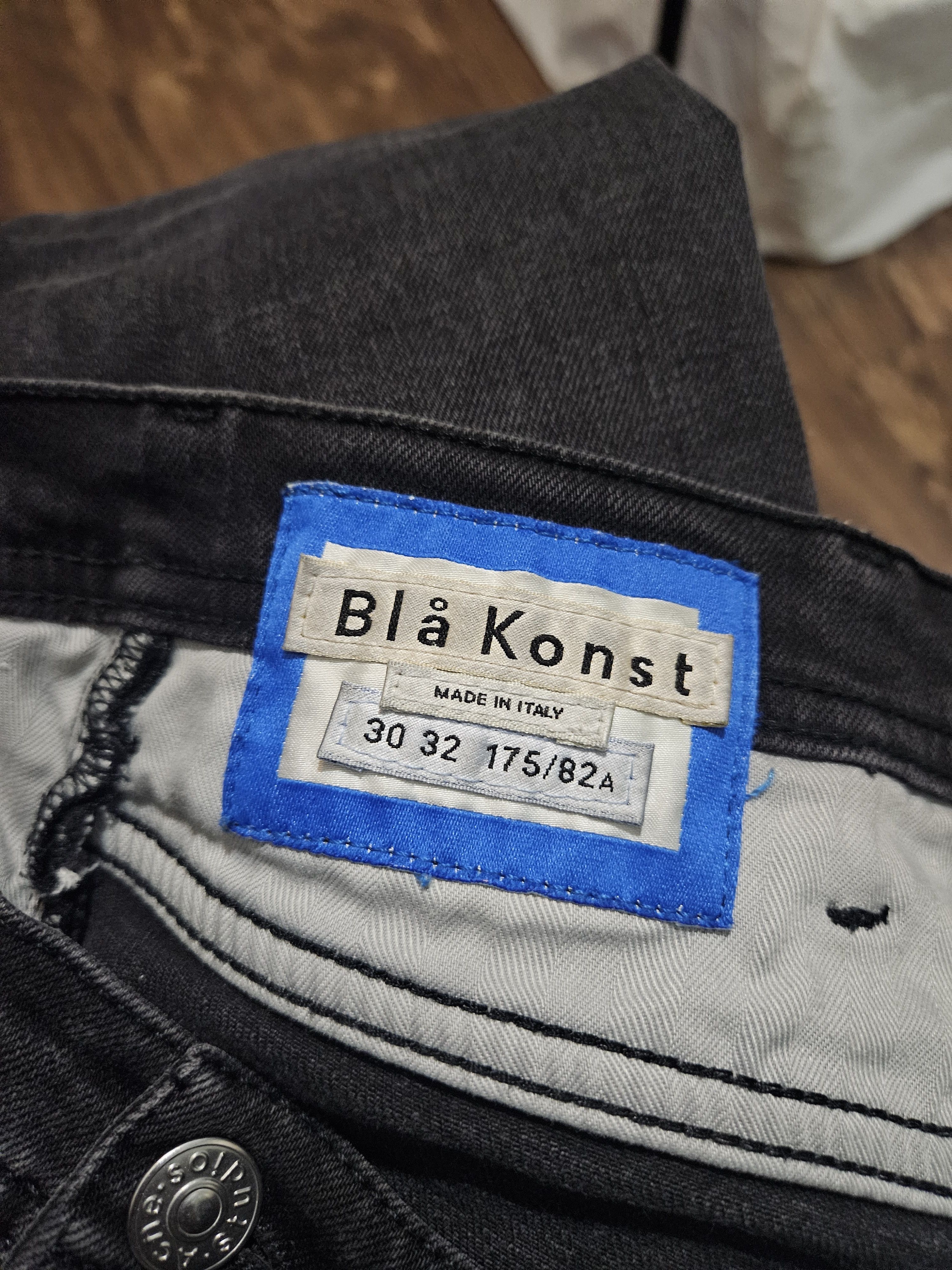 Acne Studios Blå Konst River Used Blk Black Denim Jeans Size US 30 / EU 46 - 7 Thumbnail
