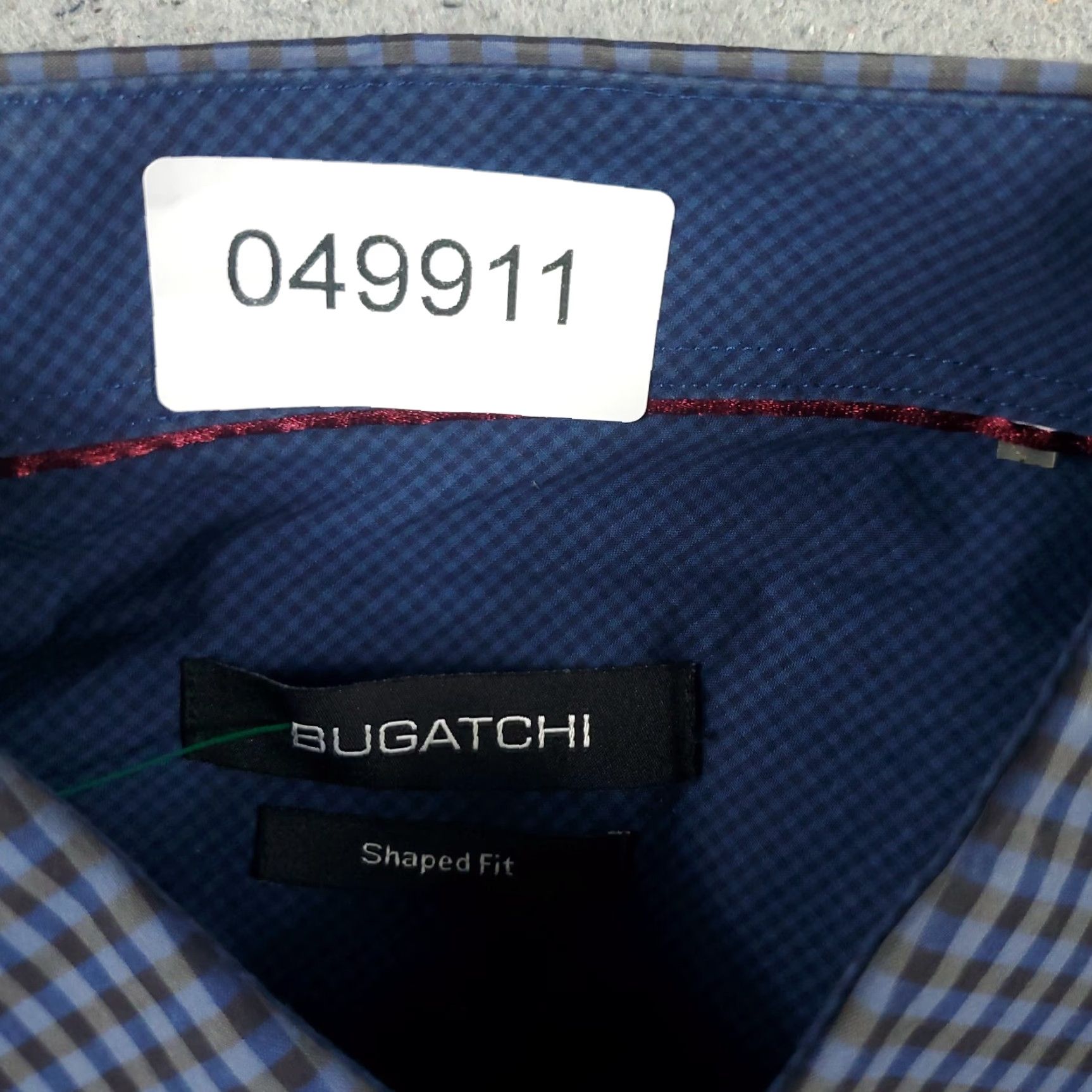 BUGATCHI Bugatchi Shirt Mens Large Blue Check Button-Up Long Sleeve Casual Business Wearable Shirt Men's Large Blue Check Button-Up Shirt Size US L / EU 52-54 / 3 - 7 Thumbnail