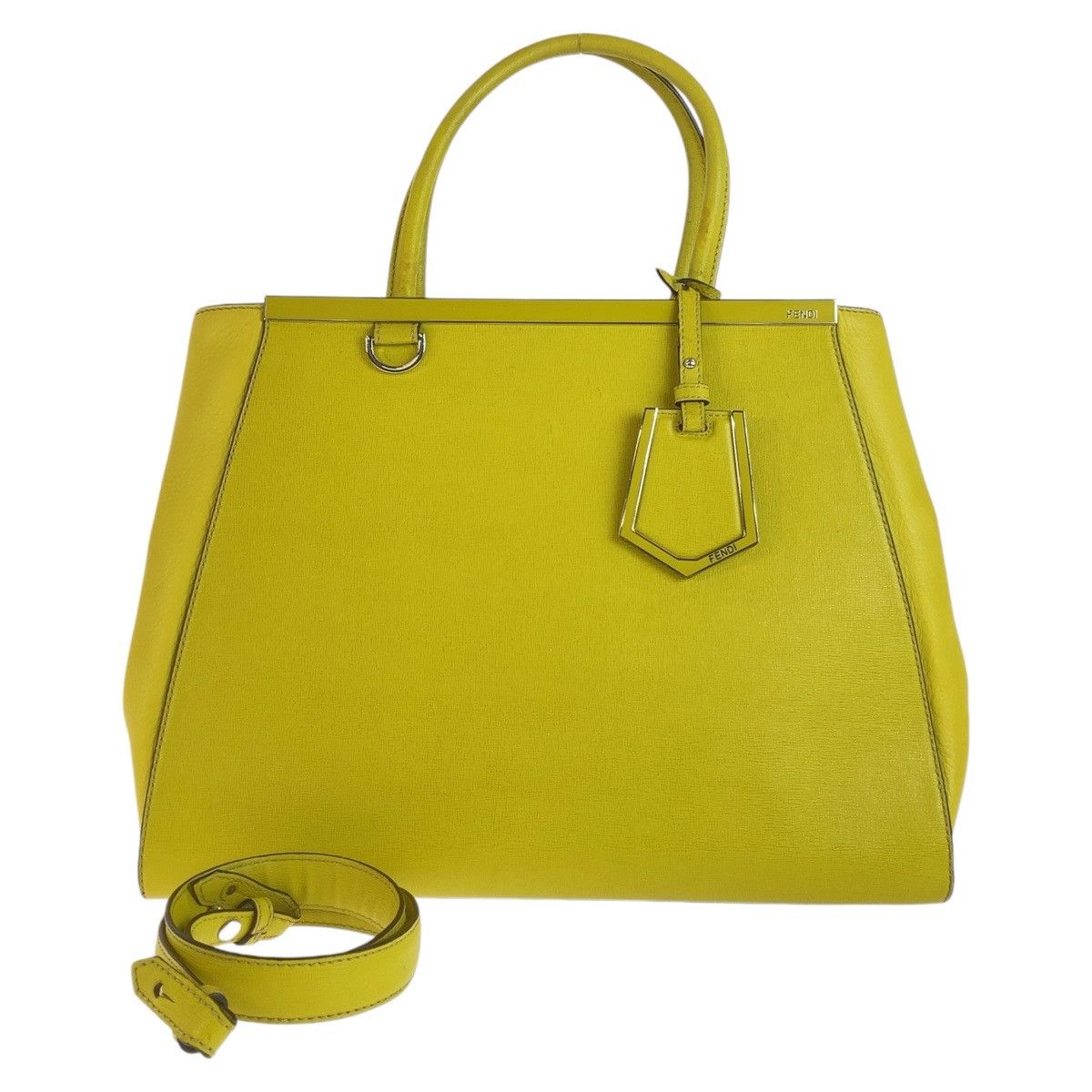 Fendi Fendi Fendi Leather 2Jours Tote Bag Leather Tote Bag 408554 in Very Good Condition Size ONE SIZE - 1 Thumbnail