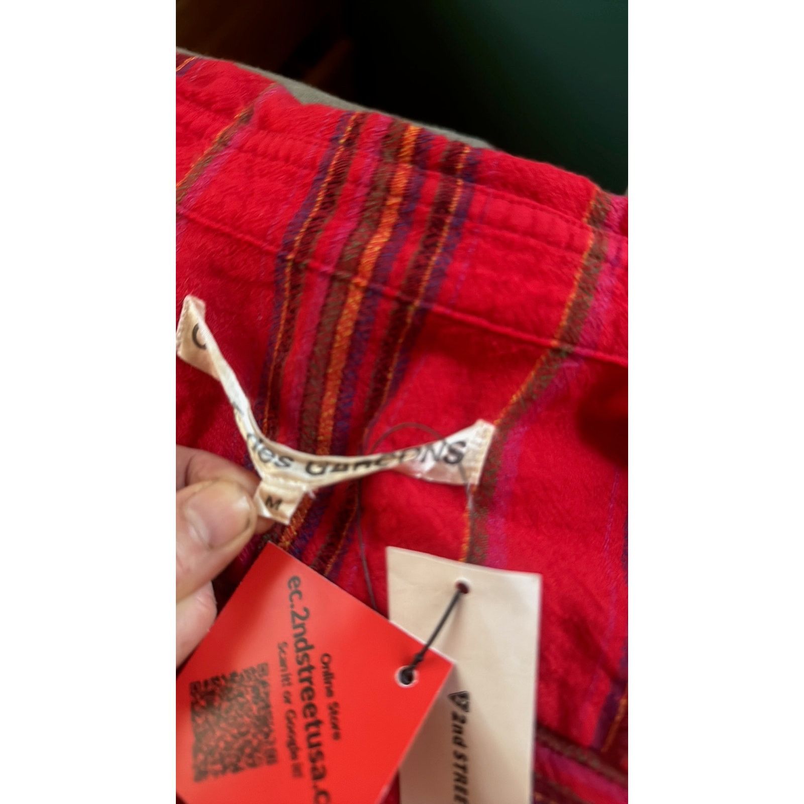 Comme des Garcons comme des garcons tricot red flannel shirt Size M / US 6-8 / IT 42-44 - 5 Thumbnail