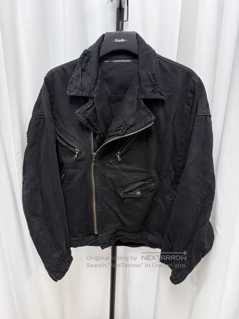 Julius Julius Distressed Denim Jacket Size US M / EU 48-50 / 2 - 1 Thumbnail