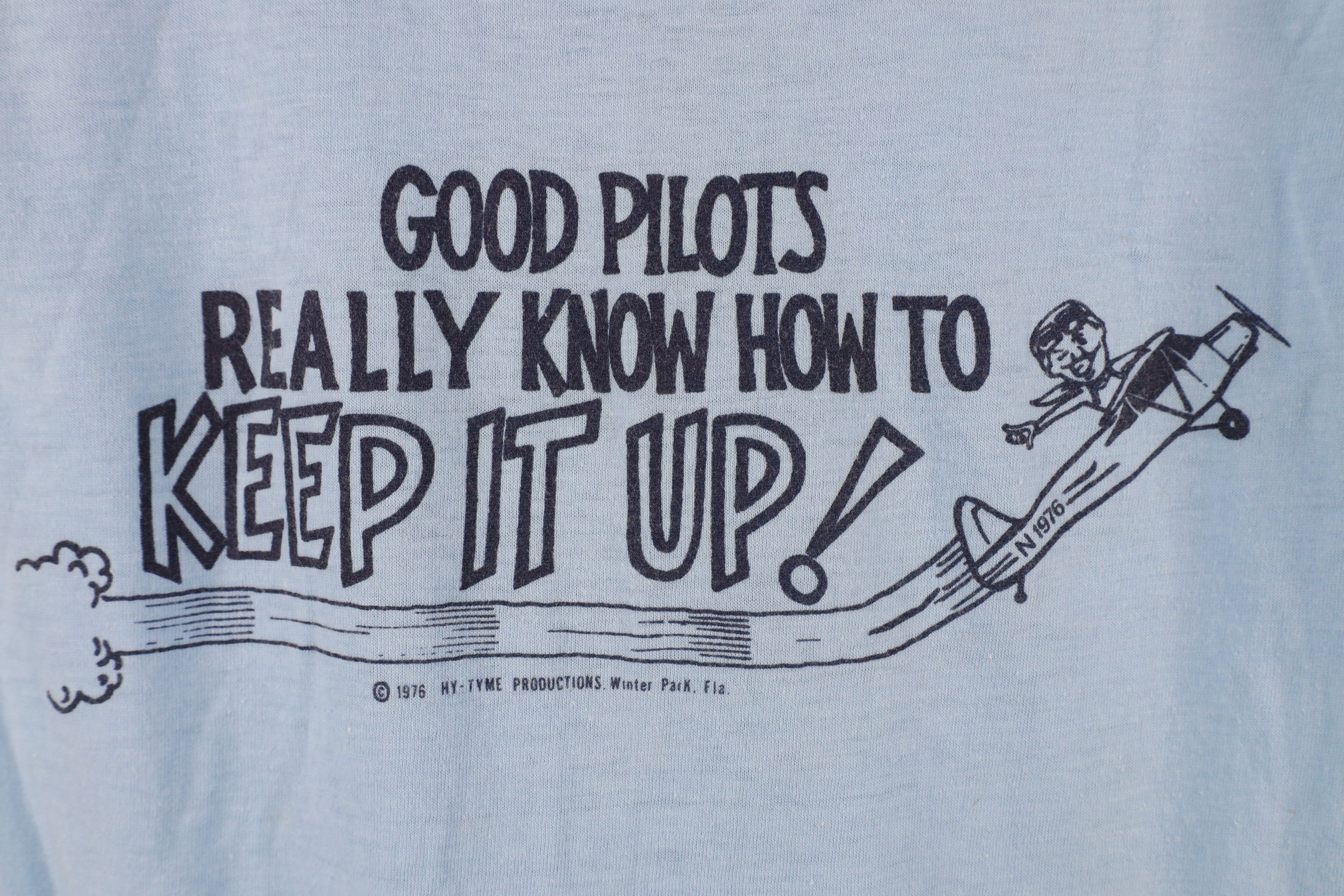 Vintage Vintage 70s Really Know How To Keep It Up T-Shirt Blue USA Size US M / EU 48-50 / 2 - 4 Thumbnail