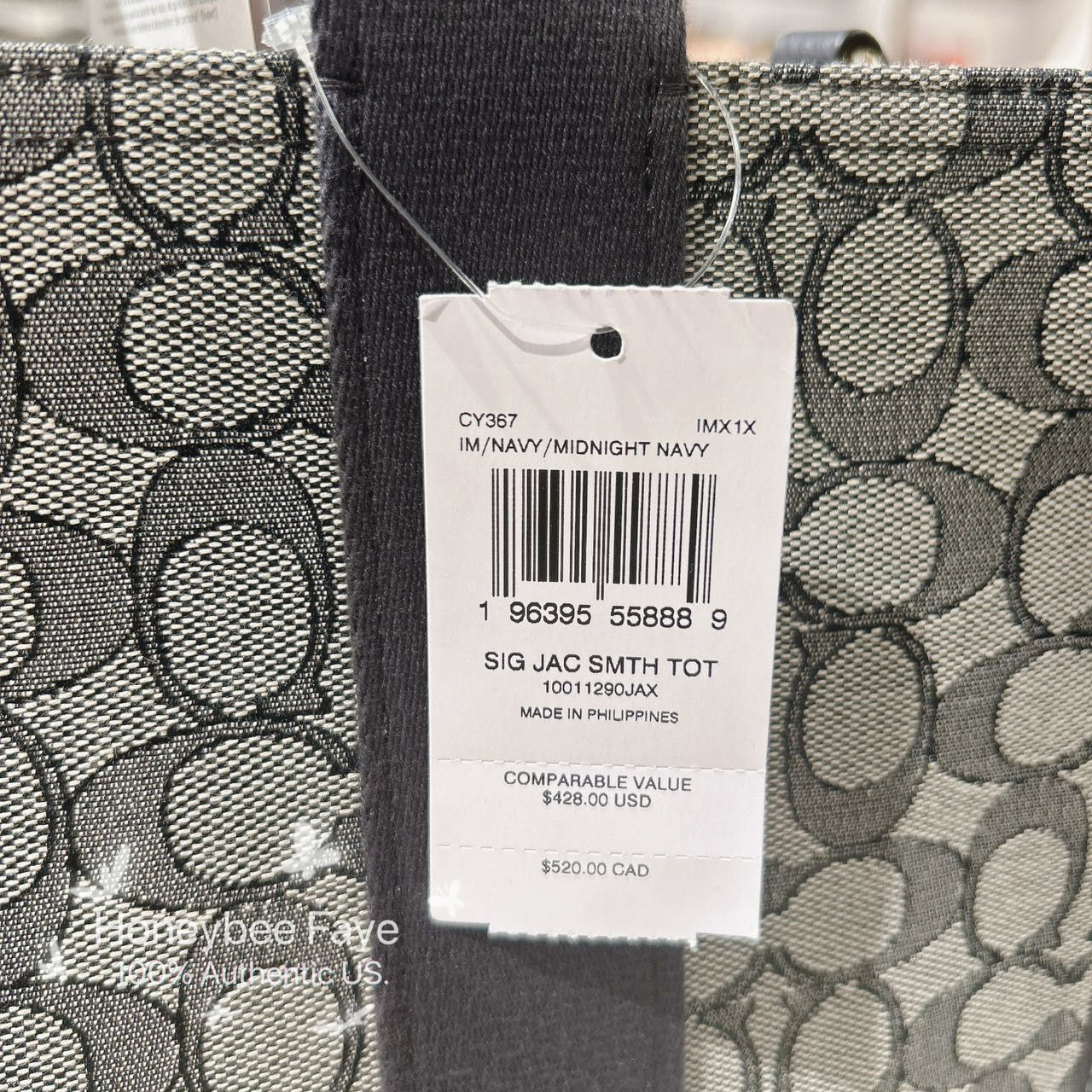 Coach Smith Tote Bag In Signature Jacquard CY367 Size ONE SIZE - 6 Thumbnail