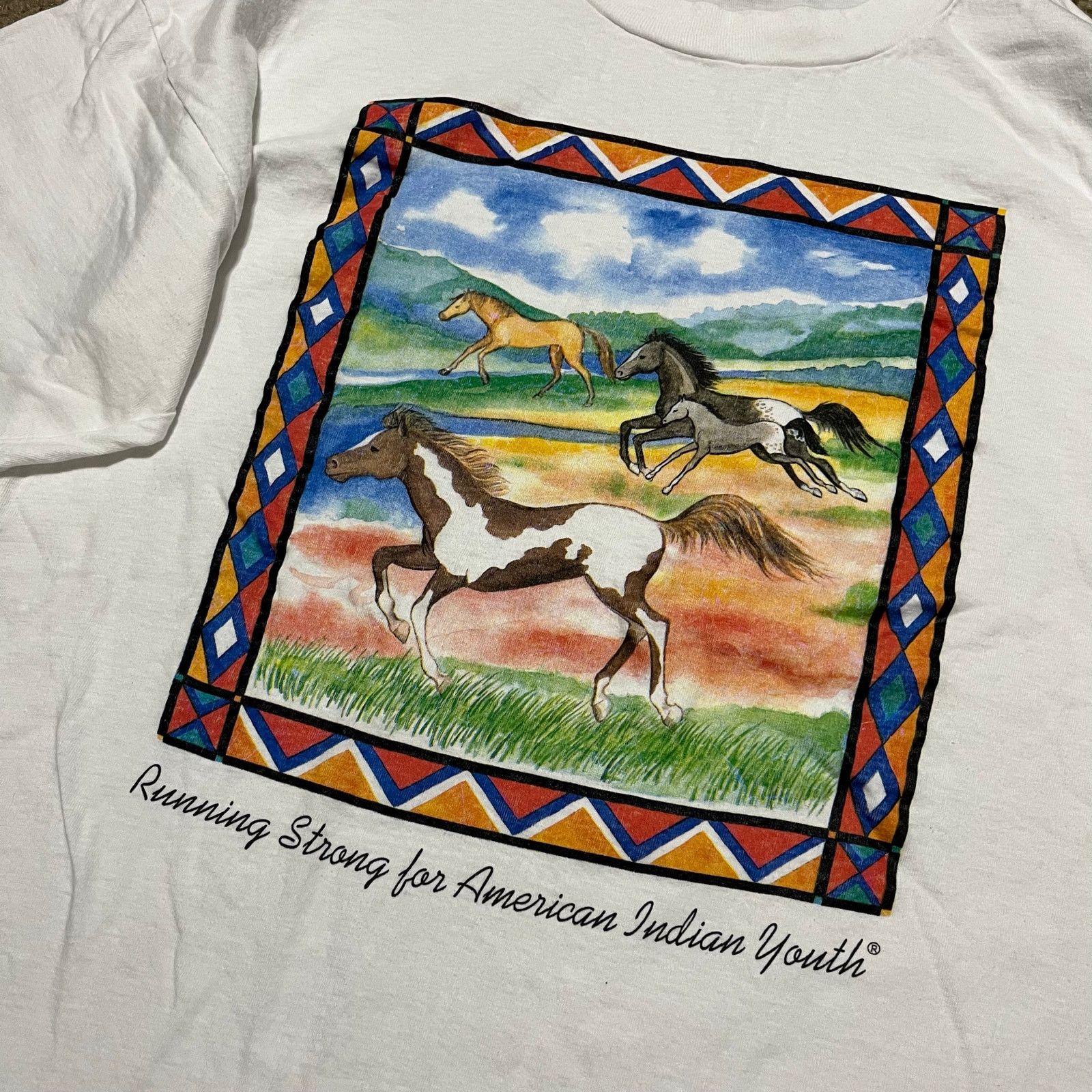 Other Vintage 90s Horses Running in Nature Graphic Shirt Large Size US L / EU 52-54 / 3 - 3 Thumbnail