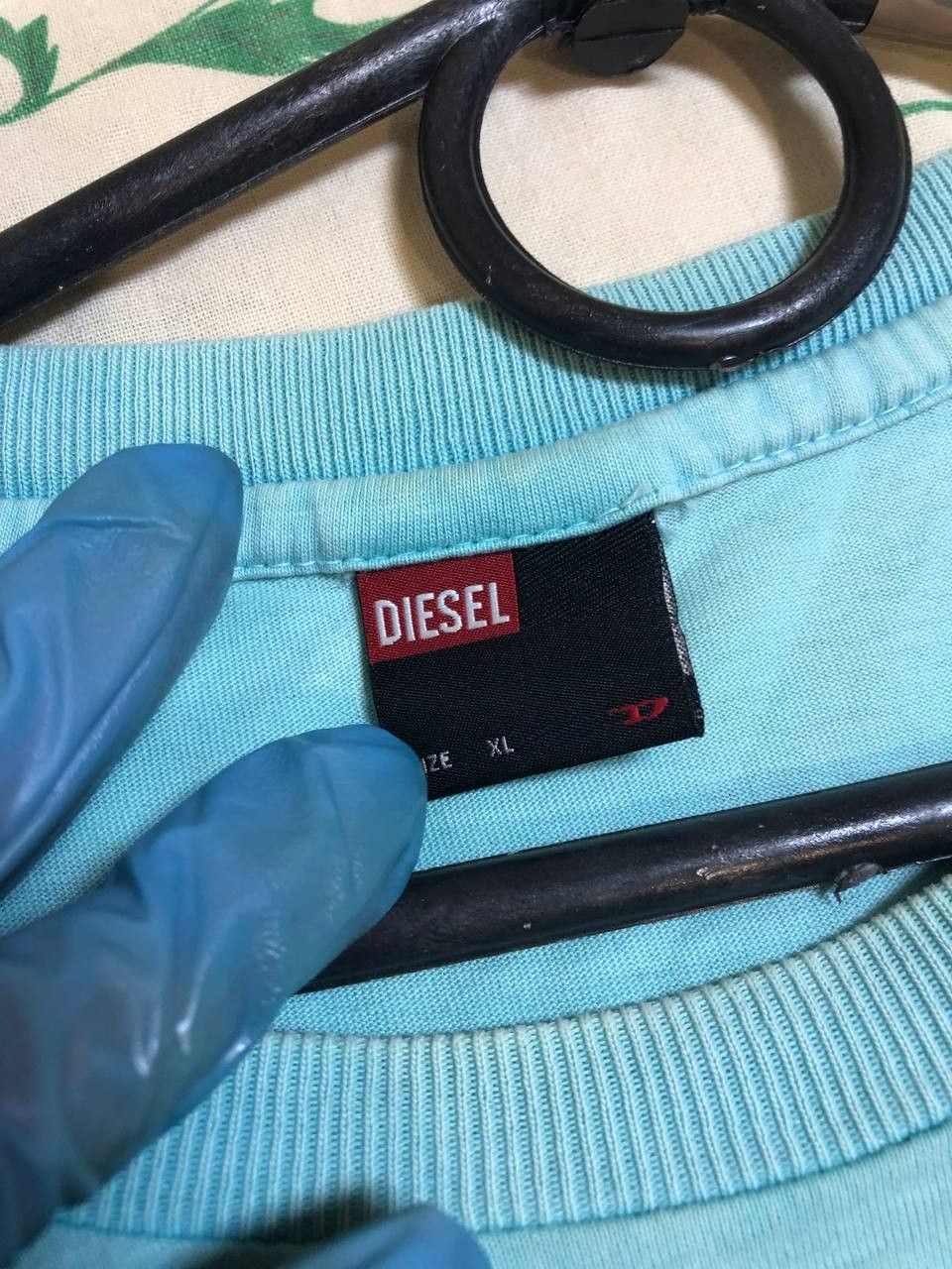 Diesel T-Shirt Diesel Big logo green Y2K Vintage Size US XL / EU 56 / 4 - 3 Thumbnail