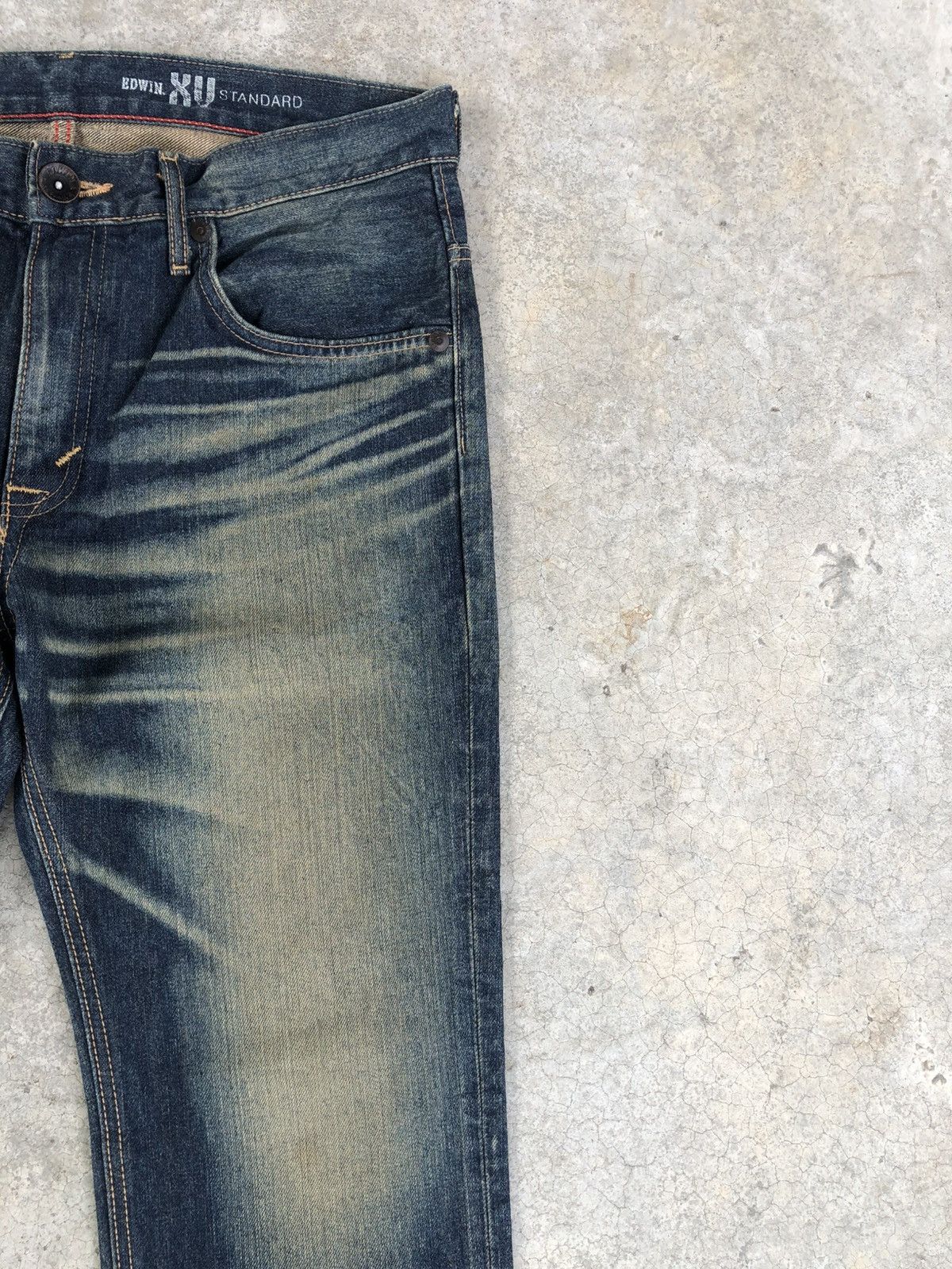 Edwin Edwin XU Flared Jeans Bootcut Mudwash Distressed Size US 33 - 5 Thumbnail
