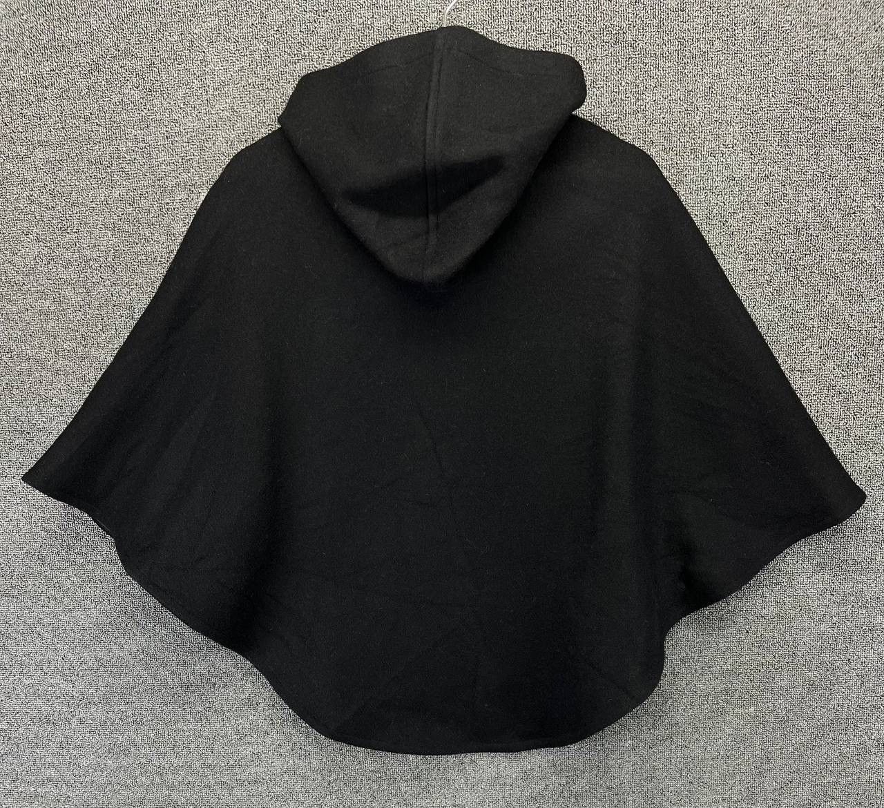 Fidelity Vintage Fidelity Black Wool Pancho Size ONE SIZE - 8 Thumbnail