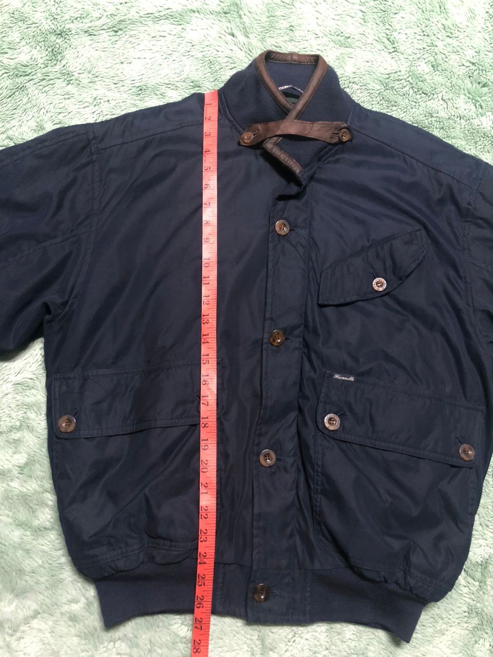 Faconnable VINTAGE FACONNABLE BOMBER JACKET LEATHER PART RIRI ZIPPER Size US M / EU 48-50 / 2 - 22 Thumbnail