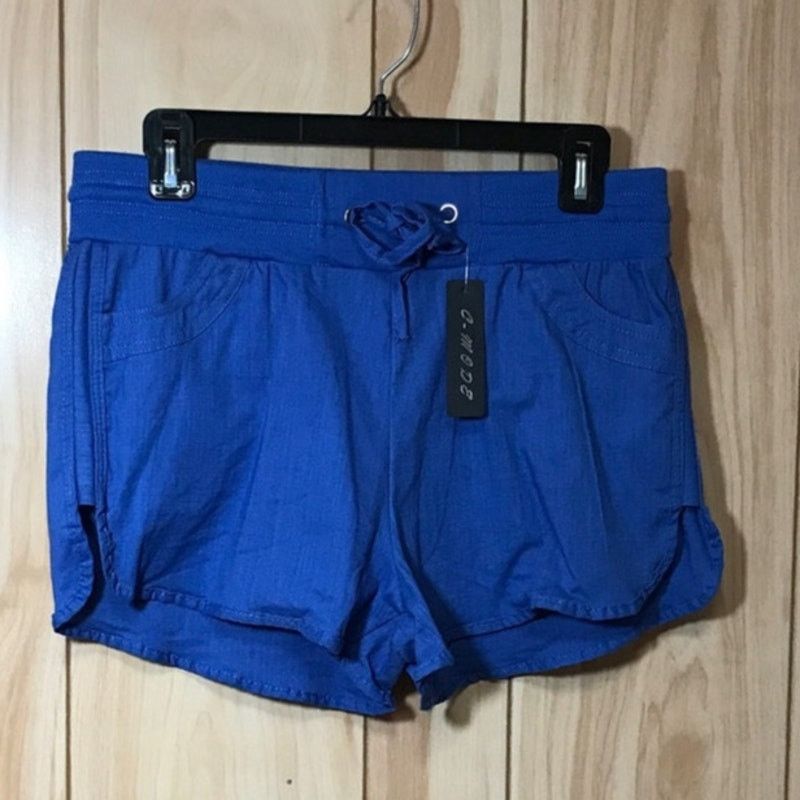 Other NWTC-MODE Blue Elastic Waistband Jogging Short Size 32" / US 10 / IT 46 - 1 Thumbnail