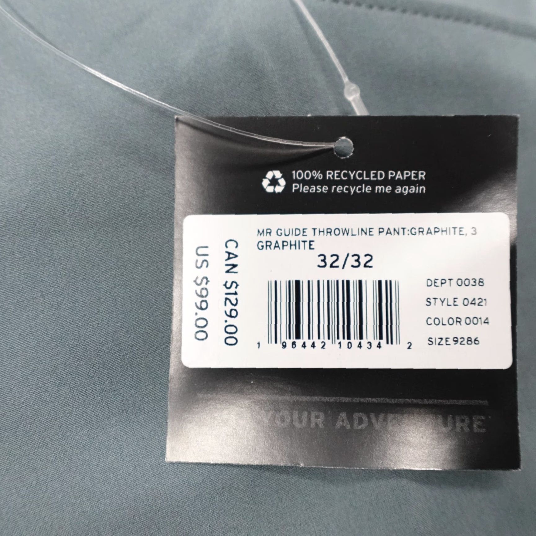 Eddie Bauer Eddie Bauer Guide Throwline Pants Lightweight Hiking Graphite 32x32 Size US 34 / EU 50 - 3 Thumbnail