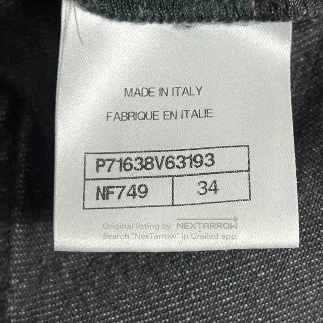 Chanel Chanel 21K Show Gray Silver CC Logo Jeans. Size 33" - 6 Thumbnail