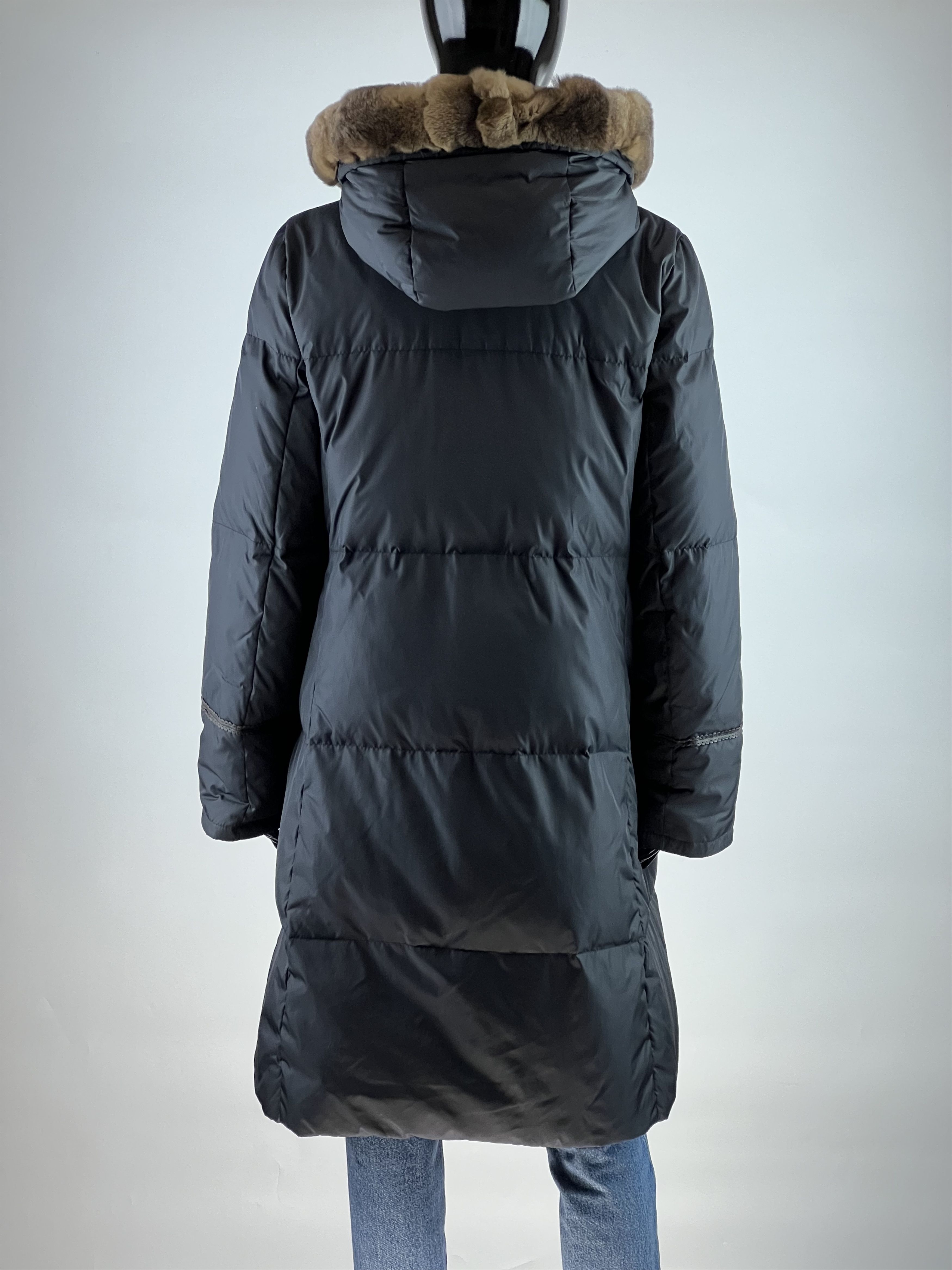 Max Mara × Weekend Max Mara Weekend Max Mara Down Jacket Lapin Rex Leather Decorations Size M / US 6-8 / IT 42-44 - 3 Thumbnail