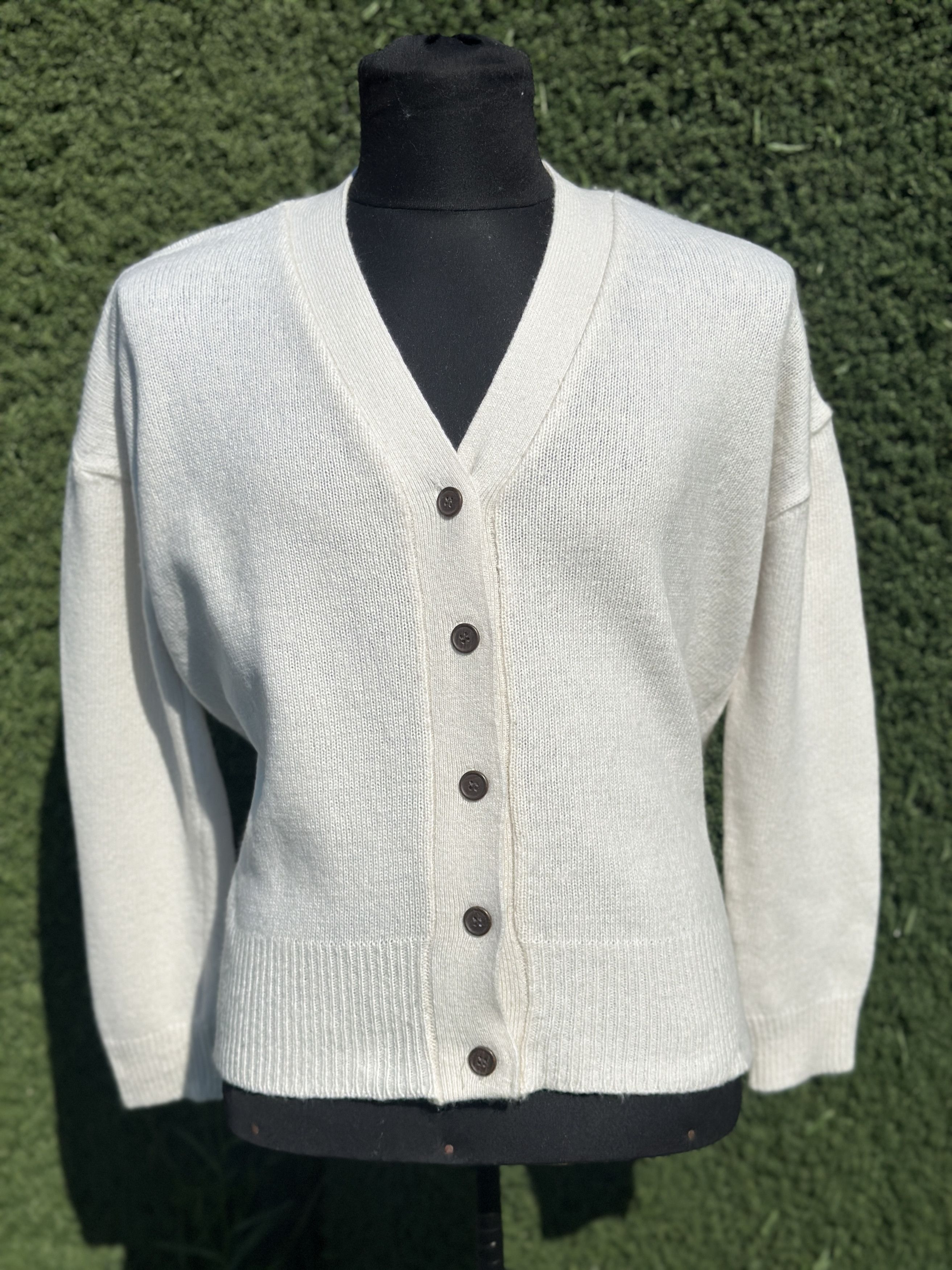 Other Oversize Jenni Kayne Cashmere Colette Cardigan Beige Size L Size L / US 10 / IT 46 - 6 Thumbnail