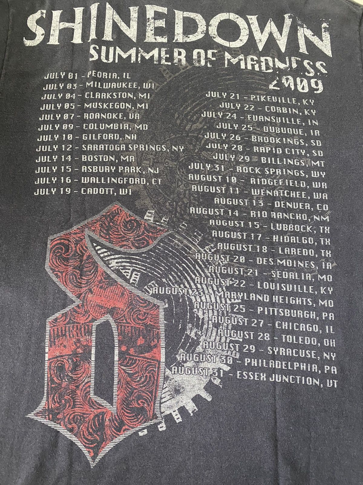 Band Tees SHINEDOWN BAND SUMMER OF MADNESS 2009 Size US S / EU 44-46 / 1 - 4 Thumbnail
