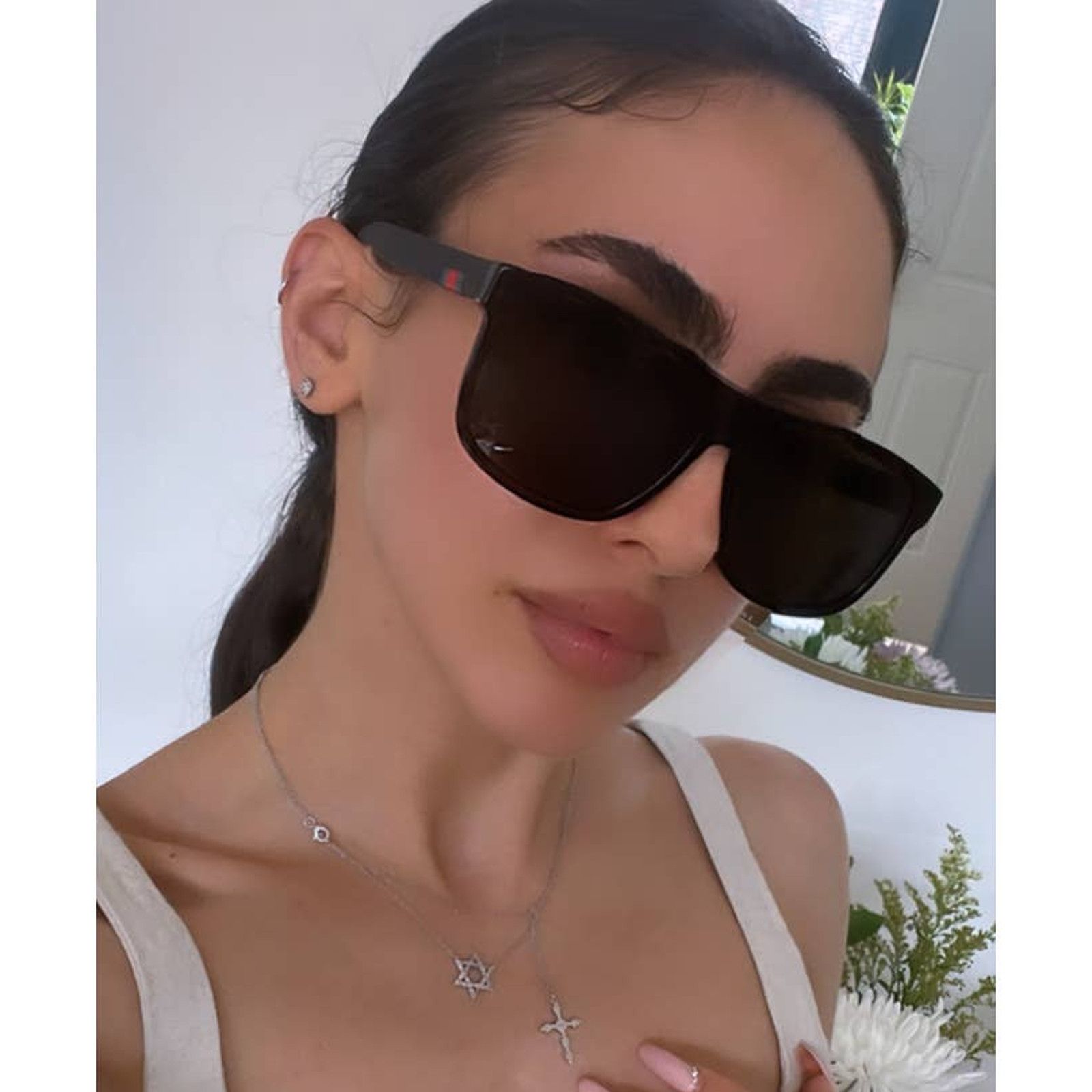 NEW Gucci GG0010S Brown Polarized Unisex Sunglasses