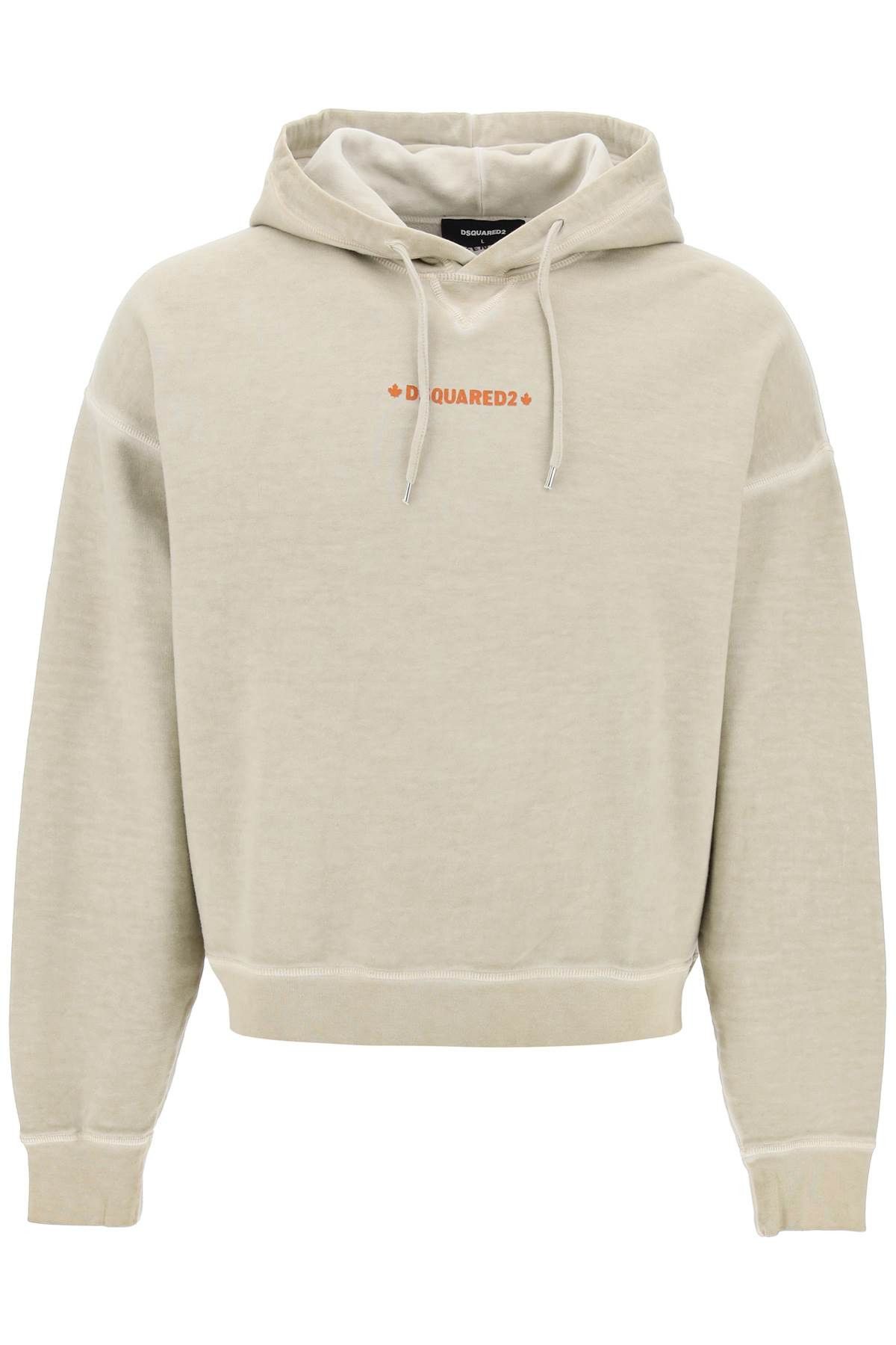 image of Dsquared2 Cipro Fit Hoodie in Mastic Beige, Men's (Size Small)