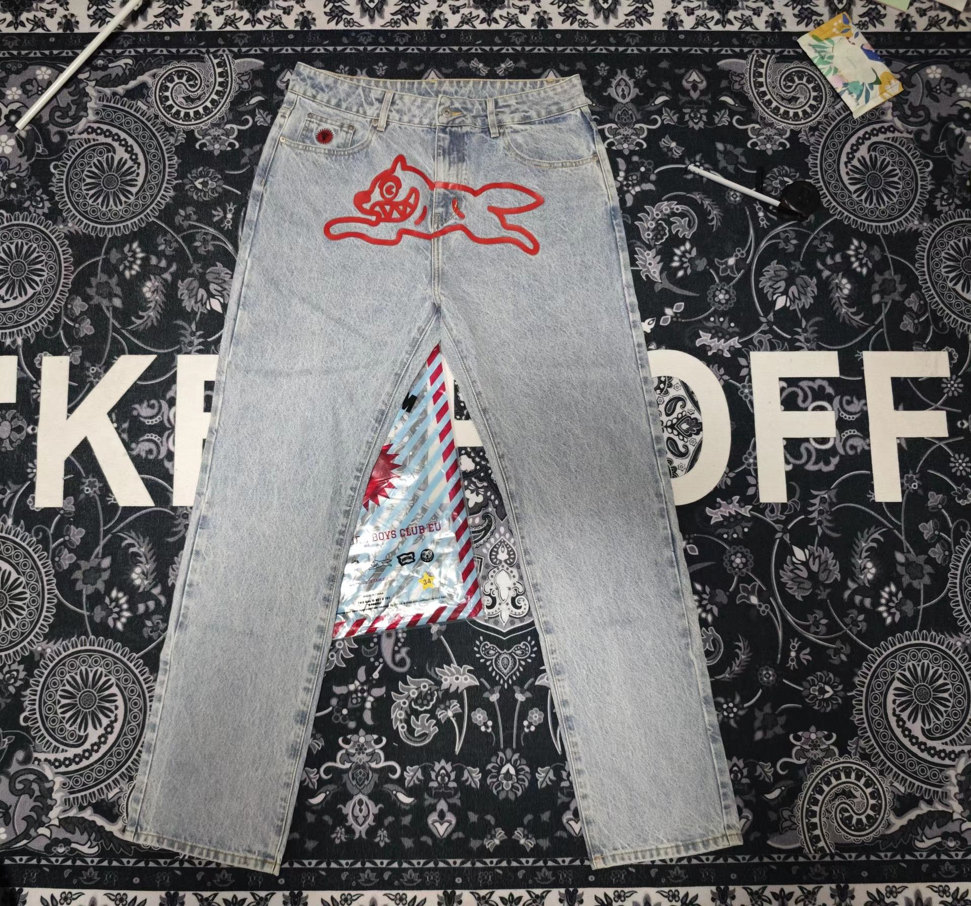 Billionaire Boys Club Billionaire Boys Club Flying Dog Jeans Size US 34 / EU 50 - 1 Thumbnail