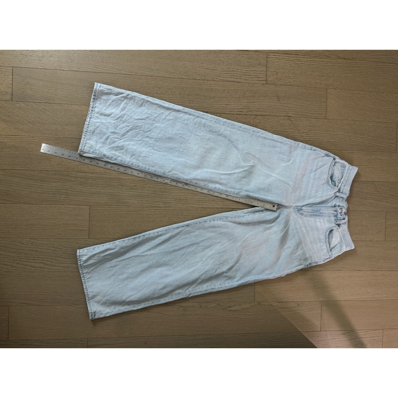 Madewell Madewell Superwide-Leg Jeans High Rise, 100% Cotton Size 28" / US 6 / IT 42 - 3 Thumbnail