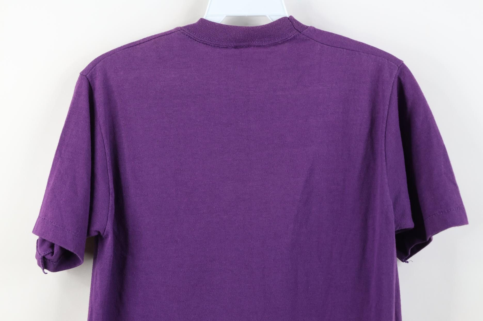 Vintage Vintage 70s 80s Streetwear Sun Faded T-Shirt Purple USA Size US M / EU 48-50 / 2 - 10 Thumbnail