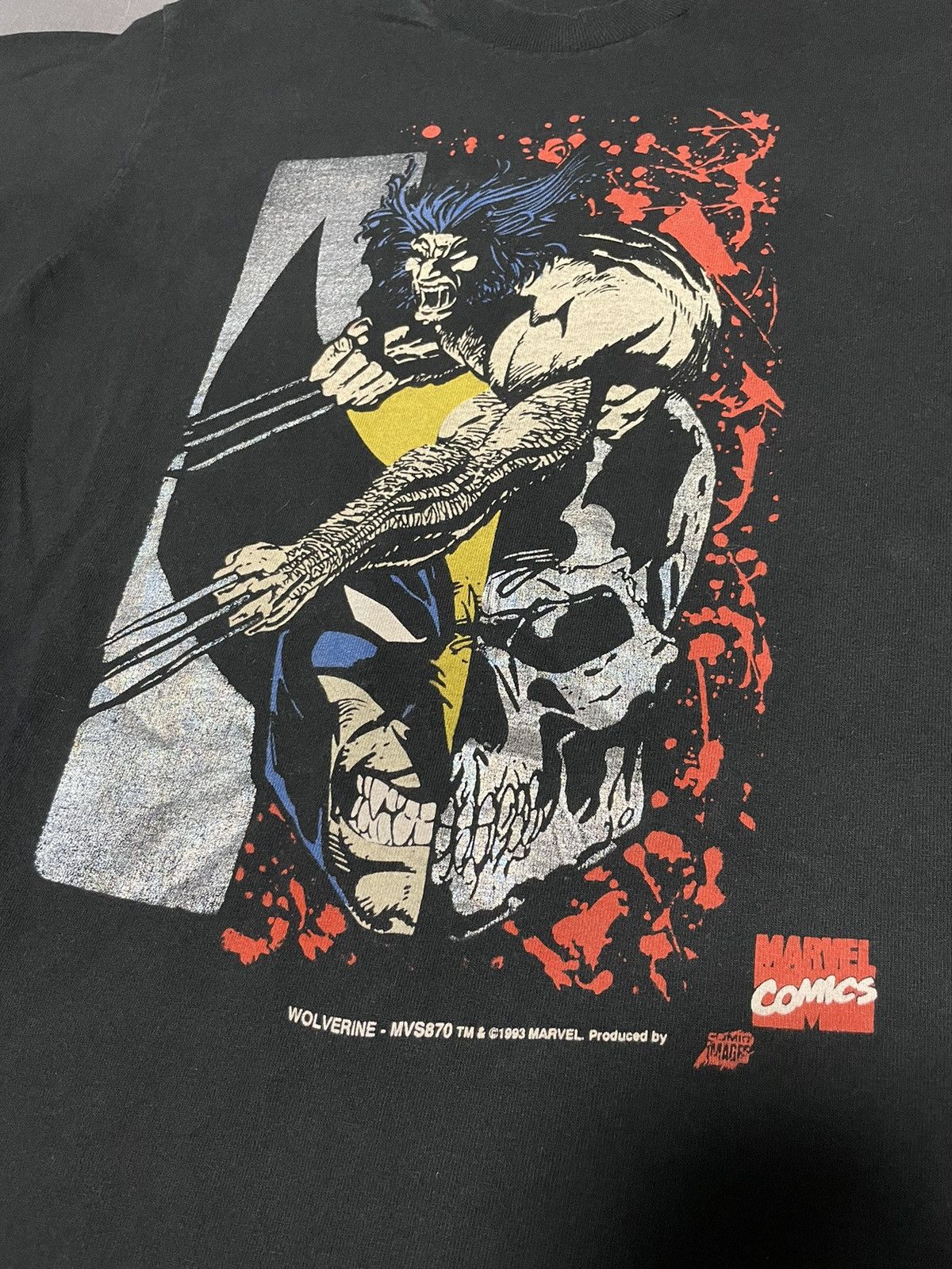 Fruit Of The Loom × Marvel Comics × Vintage Vintage 1993 Wolverine Marvel Comics Tee Size US M / EU 48-50 / 2 - 2 Thumbnail