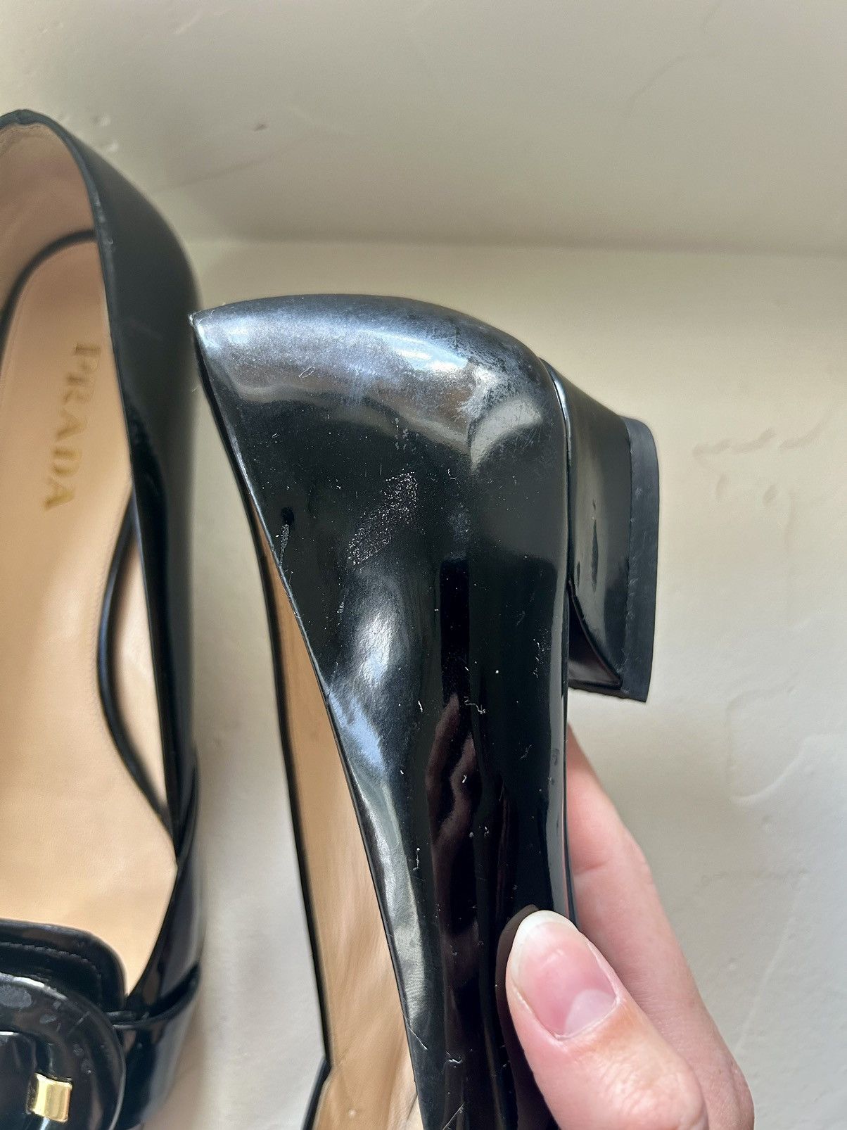 Prada Prada Buckle Mini Heels Size US 7.5 / IT 37.5 - 3 Thumbnail
