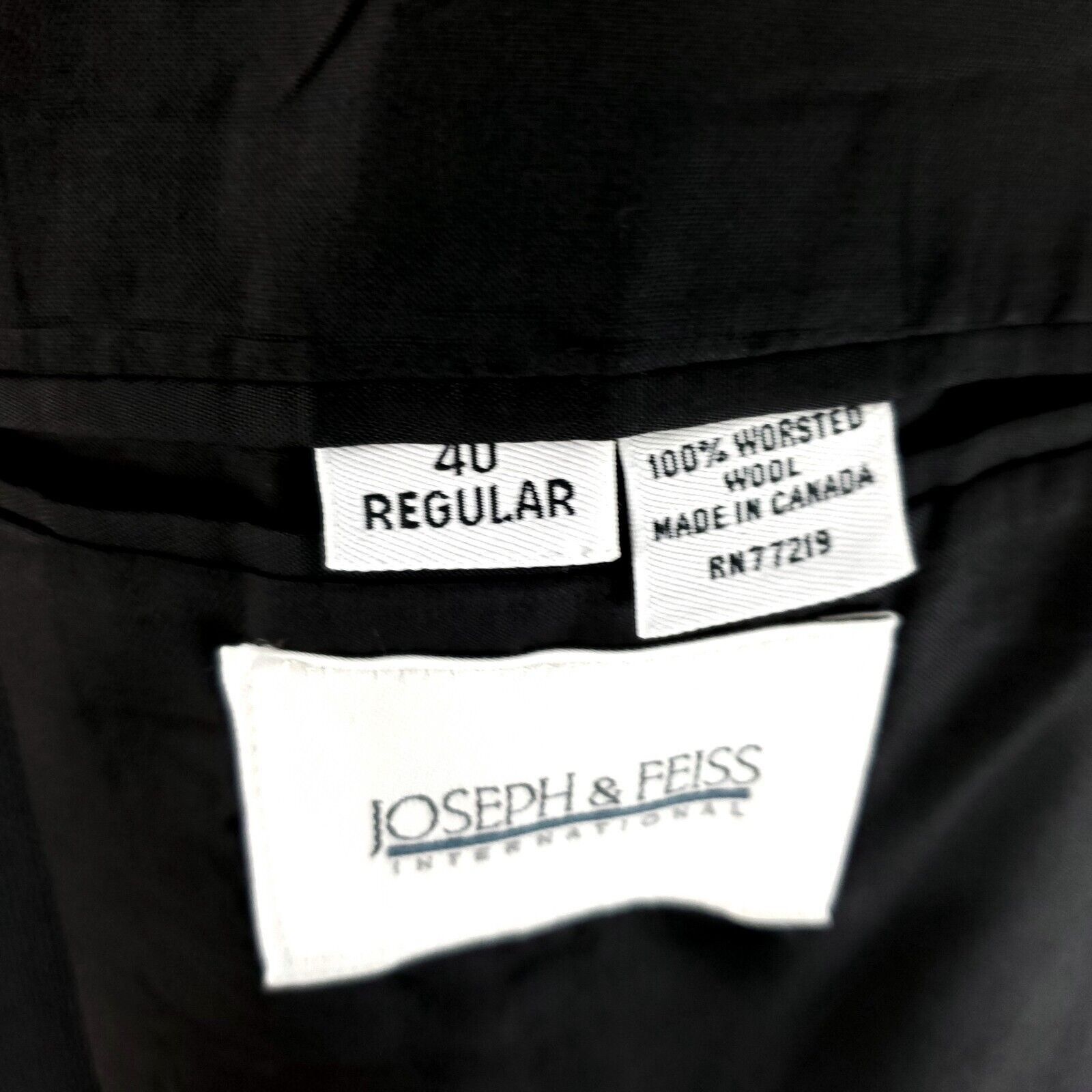 Joseph & Feiss Joseph & Feiss International Worsted Wool 3 Button Sport Coa Size 40R - 8 Thumbnail