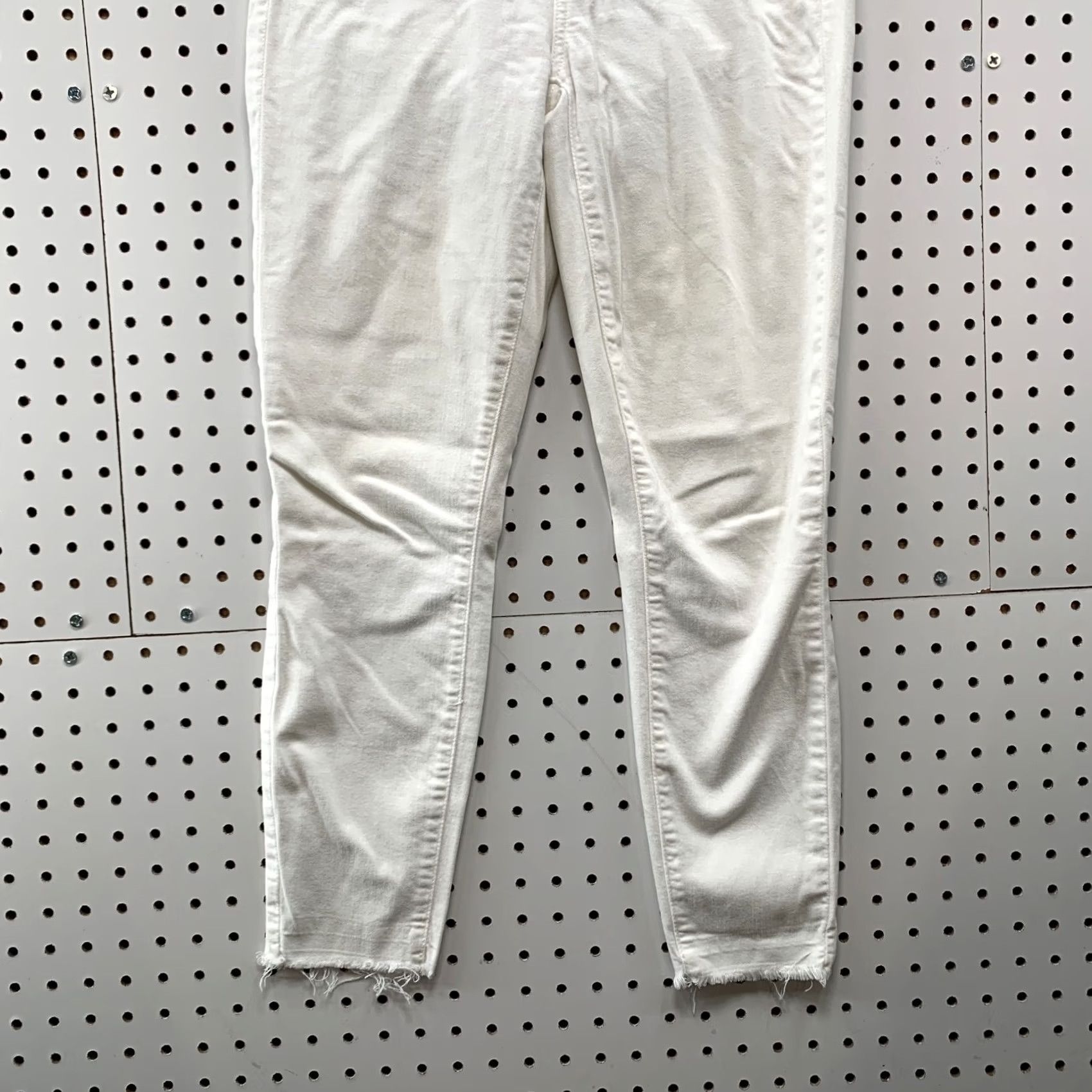 Paige Paige Verdugo Crop White Pants Womens Size 26 Waist 26x25 Casual Flat Front Cropped Pᵉᶦgᵉ Size 26" / US 2 / IT 38 - 6 Thumbnail