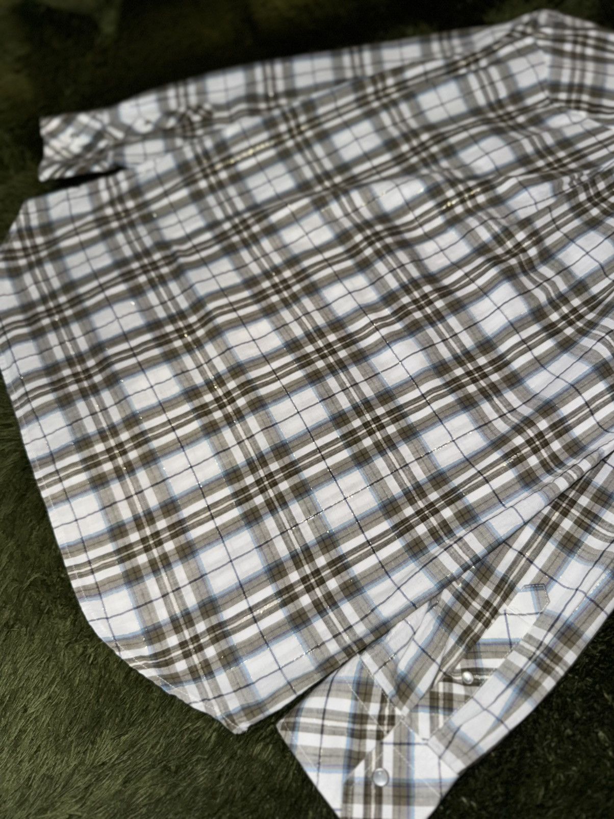 United Arrows [40] United Arrows GLR Glitter Check Western Shirt Size US S / EU 44-46 / 1 - 10 Thumbnail