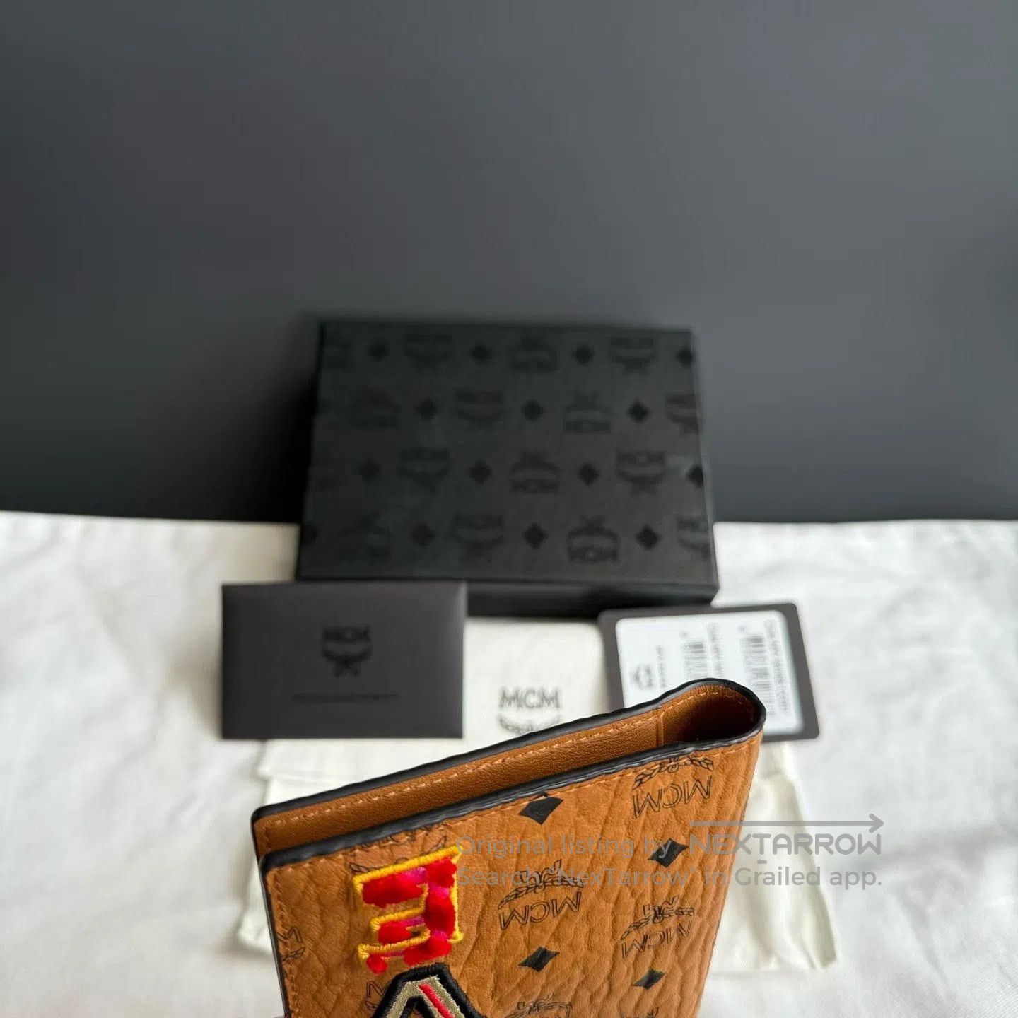 Japanese Brand MCM Brown Love Limited Passport Card Holder. Size ONE SIZE - 4 Thumbnail