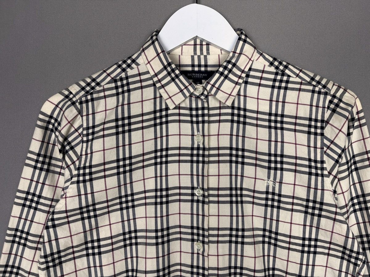Burberry × Designer BURBERRY Y2K Nova Check Shirt Size M / US 6-8 / IT 42-44 - 5 Thumbnail