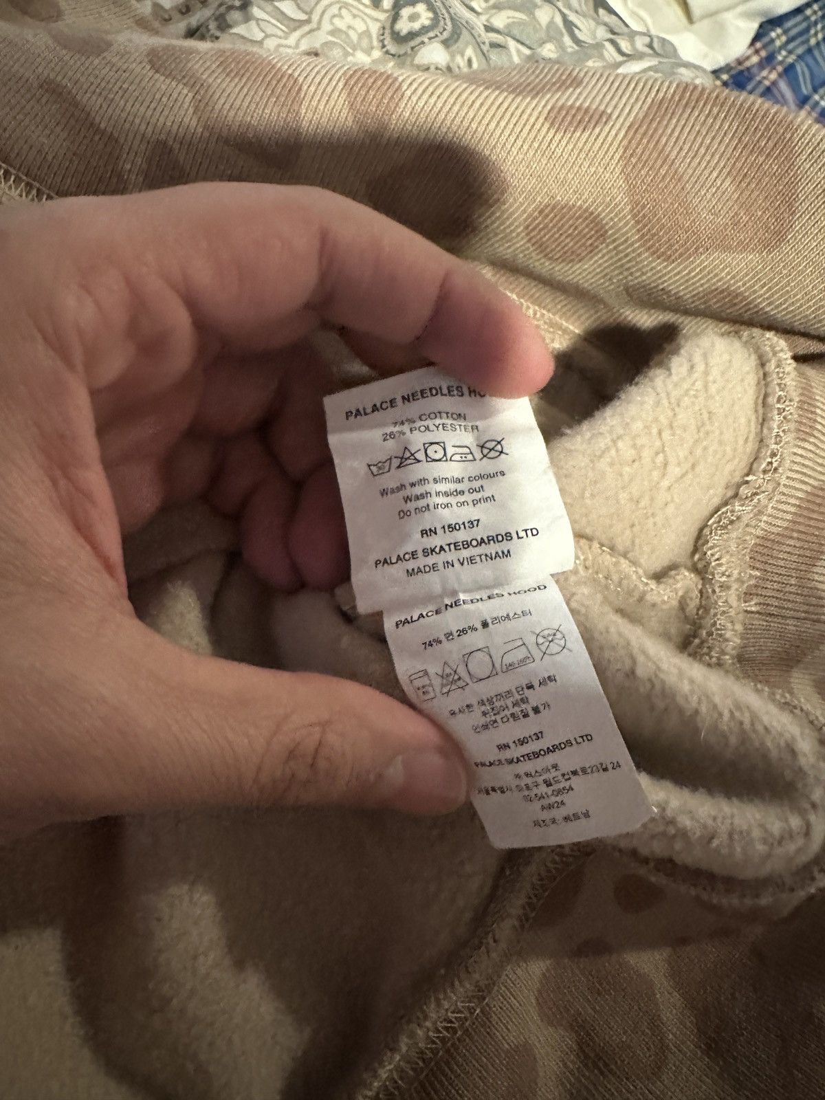 Needles × Palace Palace Needles Hoodie Sand Size US L / EU 52-54 / 3 - 5 Thumbnail