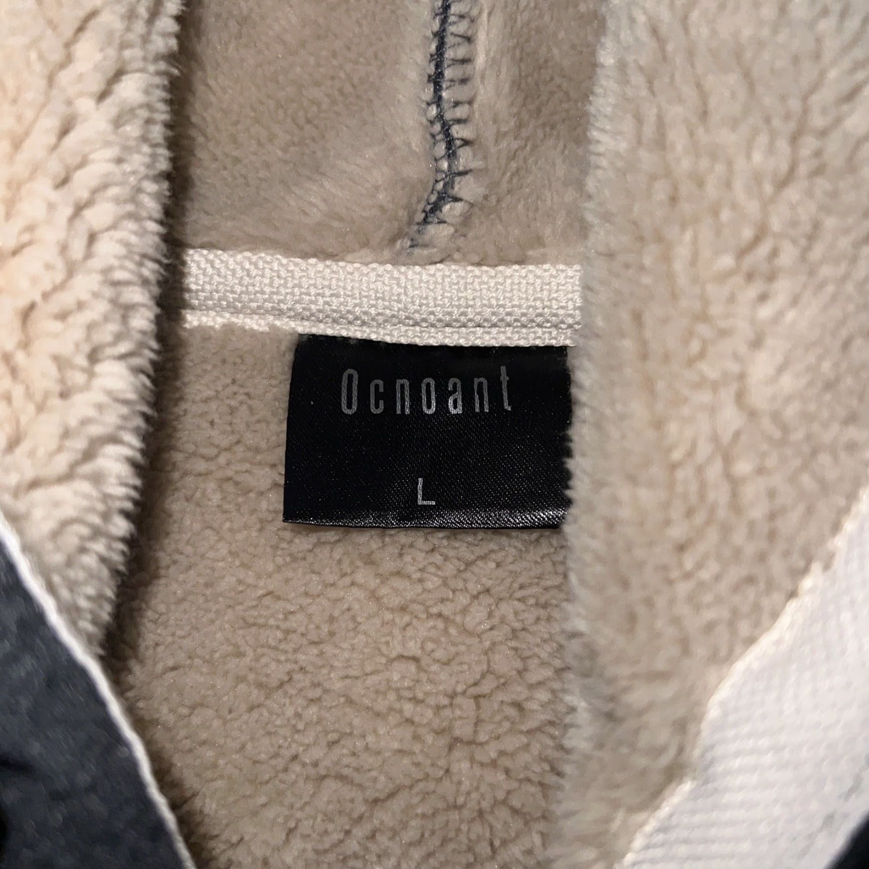 Vintage VINTAGE Ocnoant Gray Fleece Hoodie Men’s Full Zip Lined Size Large Size US L / EU 52-54 / 3 - 3 Thumbnail