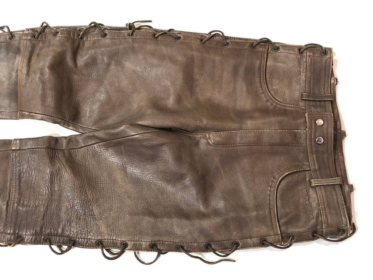 Leather Modeka Racing Moto Leather Pants Vintage Size US 30 / EU 46 - 5 Thumbnail
