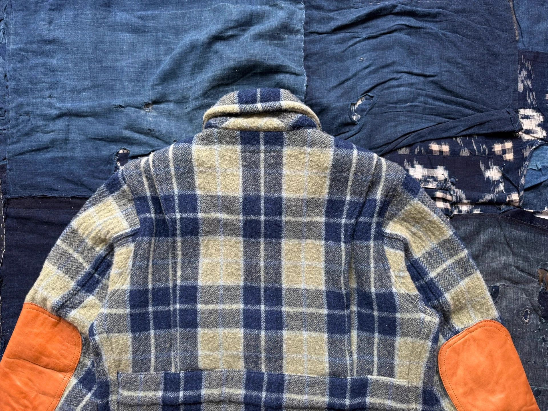 Visvim VISVIM 14AW JKT Plaid Leather Panel Wool Jacket Size US S / EU 44-46 / 1 - 5 Thumbnail