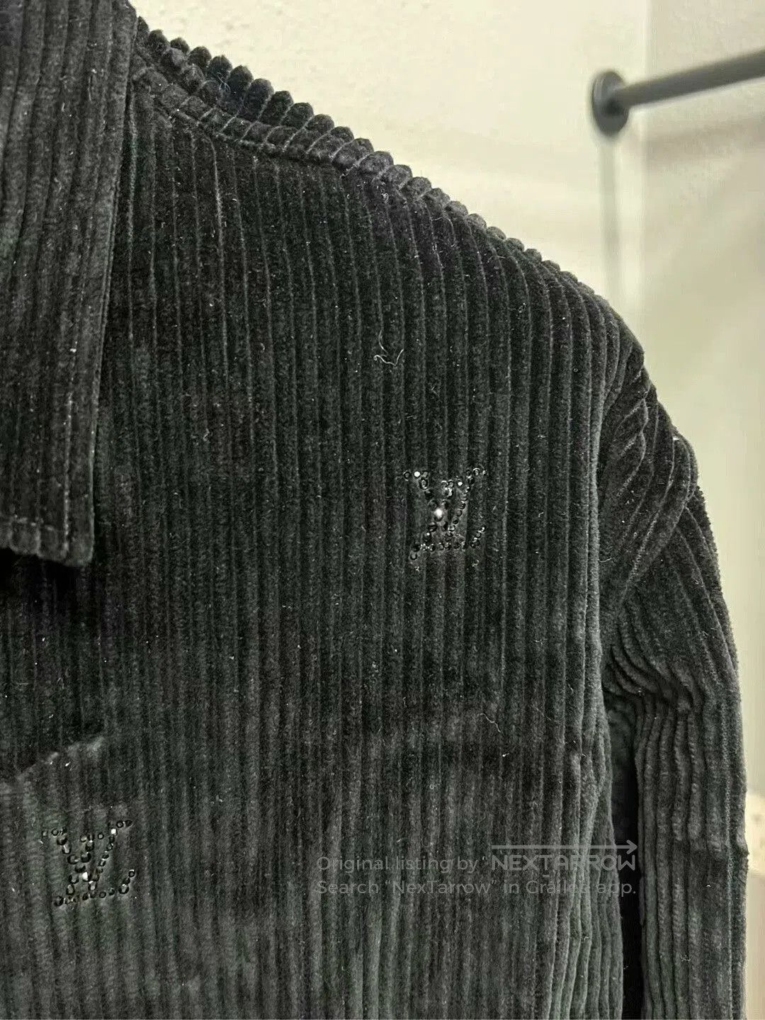 Louis Vuitton Louis Vuitton Rhinestone Shirt in Black. Size US XXL / EU 58 / 5 - 2 Thumbnail