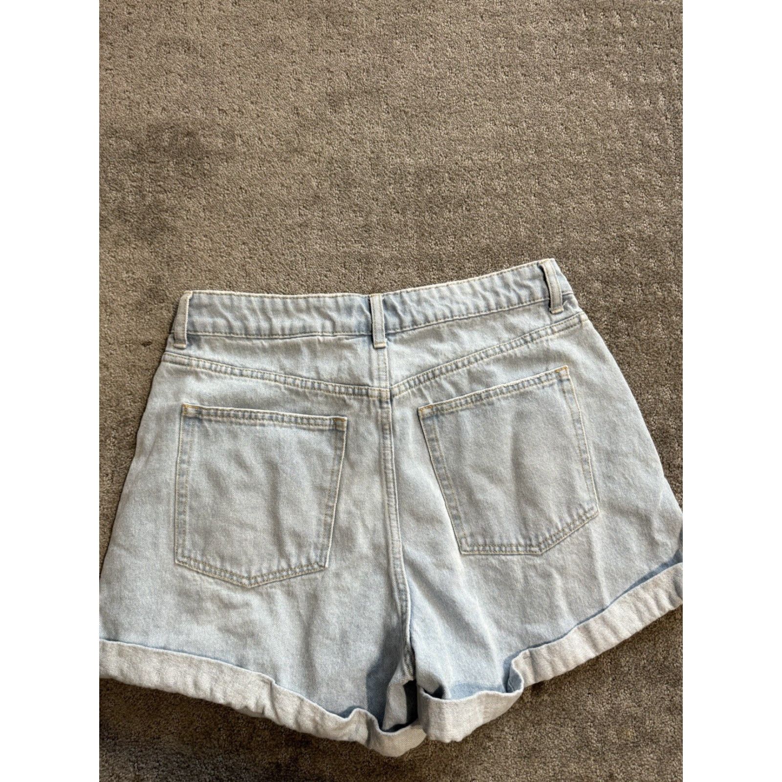 H&M VINTAGE H&M High Waisted Blue Denim Shorts Size 10 In Great Condition Size 32" / US 10 / IT 46 - 3 Thumbnail