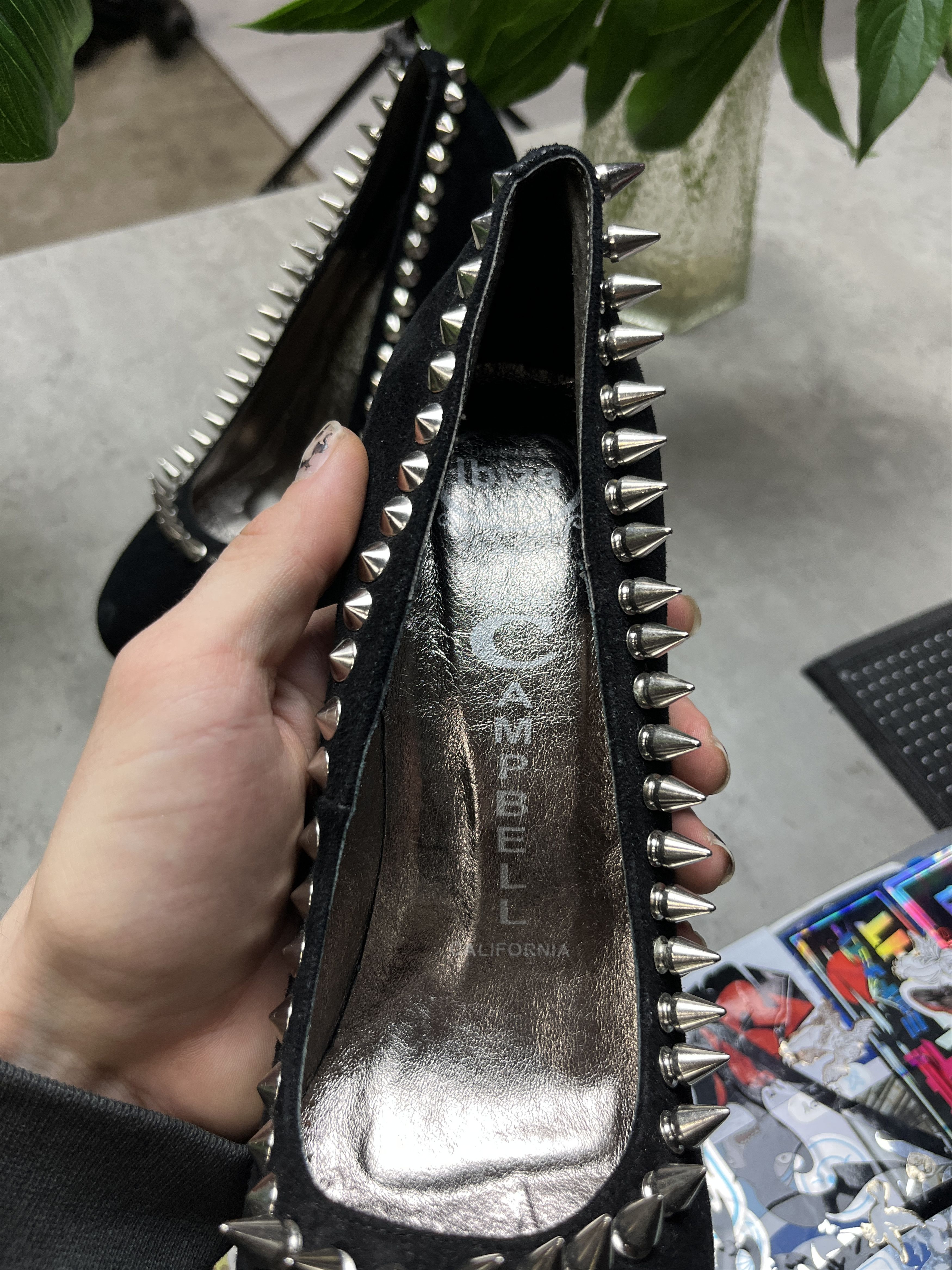 Other 2000s SPIKED SUEDE PLATFORM STILETTO HEELS - 5113 Size US 7.5 / IT 37.5 - 5 Thumbnail