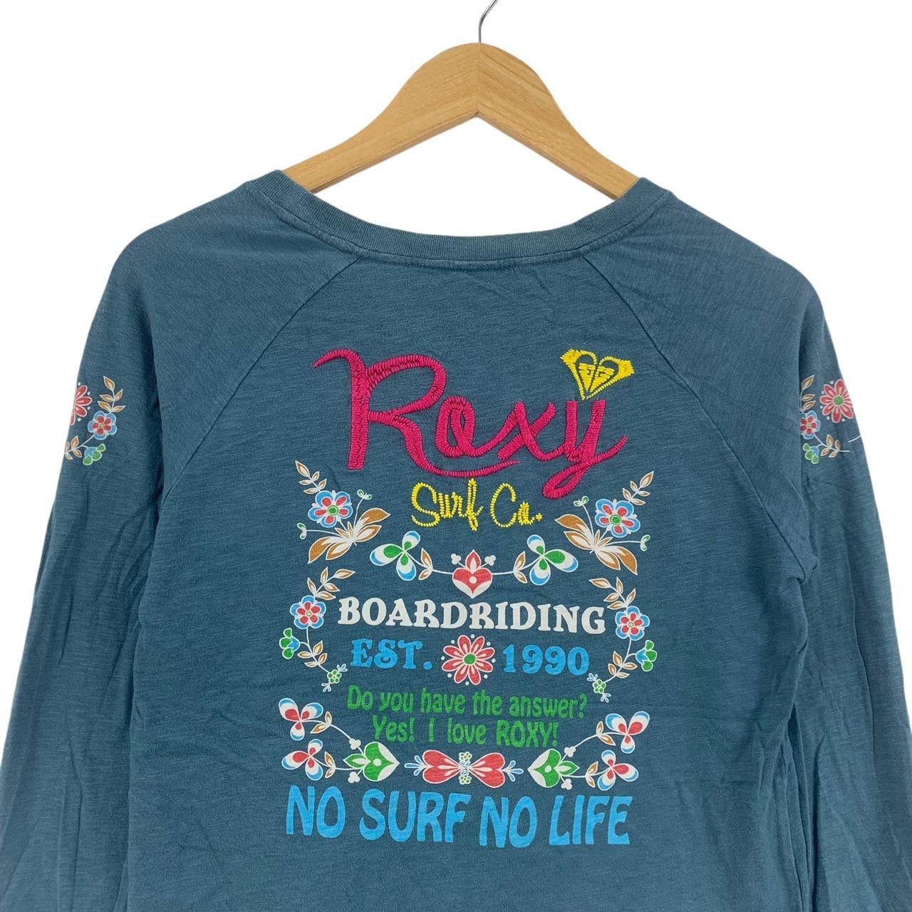 Quiksilver QUIKSILVER ROXY COLLECTION Embossed Floral Tee Shirt Top Size M / US 6-8 / IT 42-44 - 7 Thumbnail