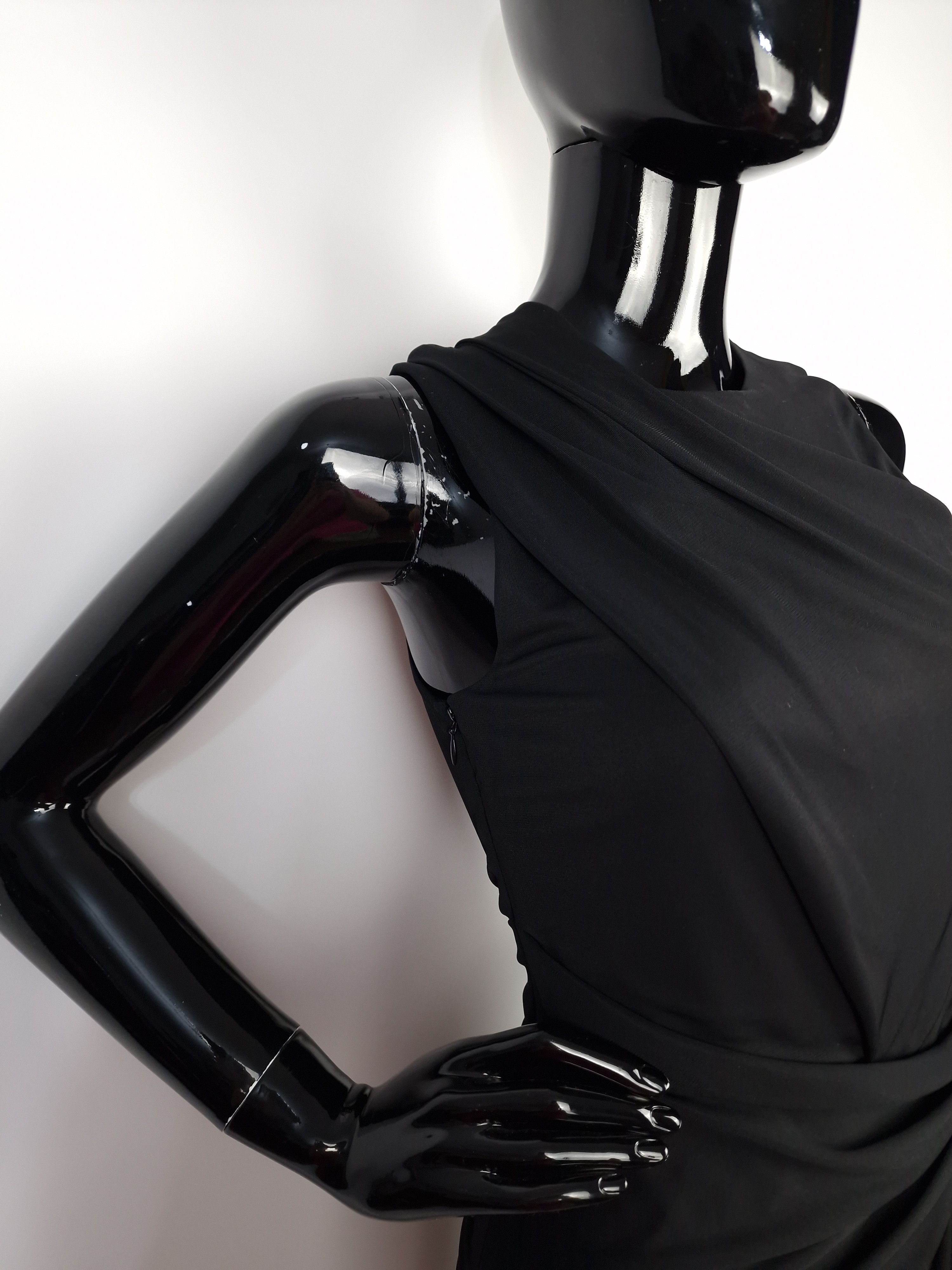 Alexander Wang Alexander Wang Draped Black Cocktail Dress Size S / US 4 / IT 40 - 2 Thumbnail
