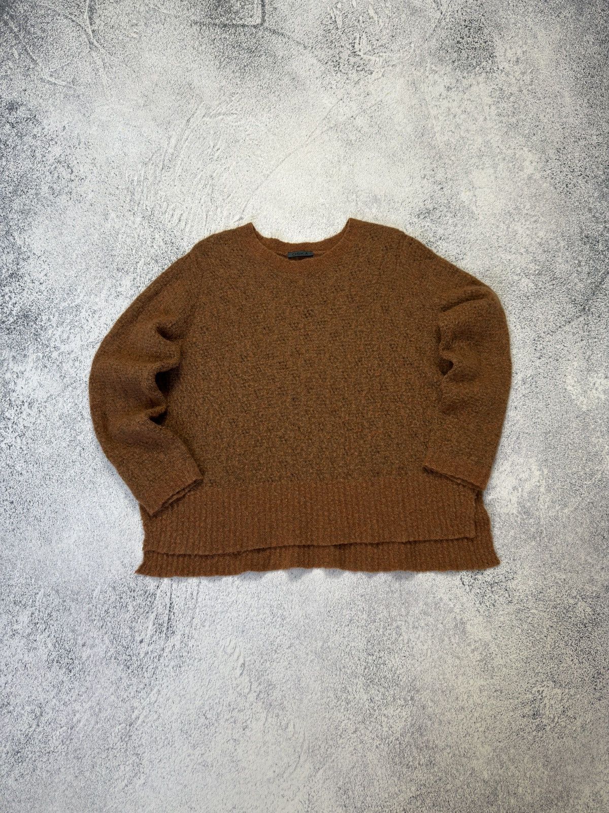 OSKA OSKA Premium Virgin Wool Knit Rich Brown Sweater Size M / US 6-8 / IT 42-44 - 1 Thumbnail