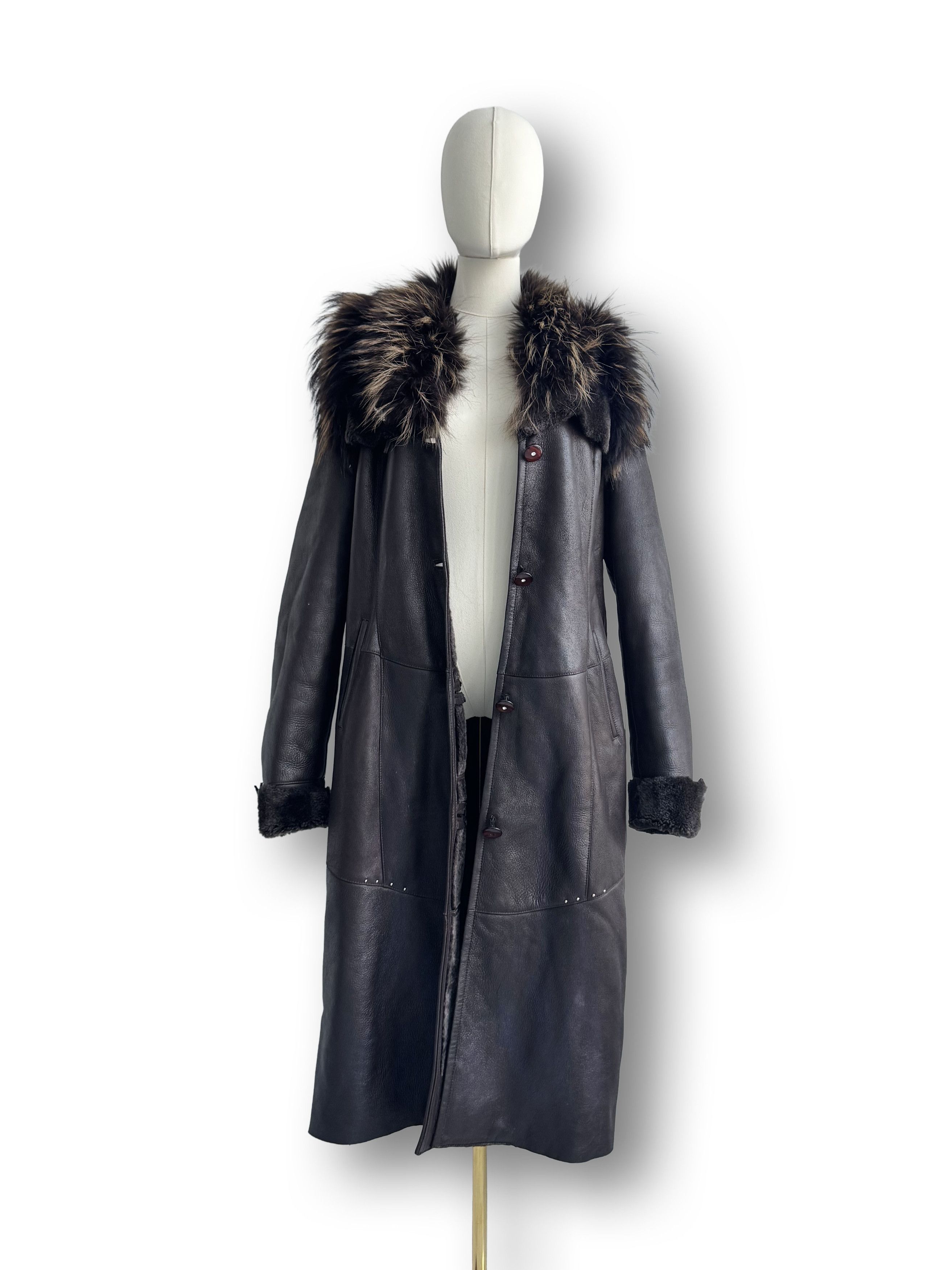 Y2K Real Sheepskin Coat(V351)