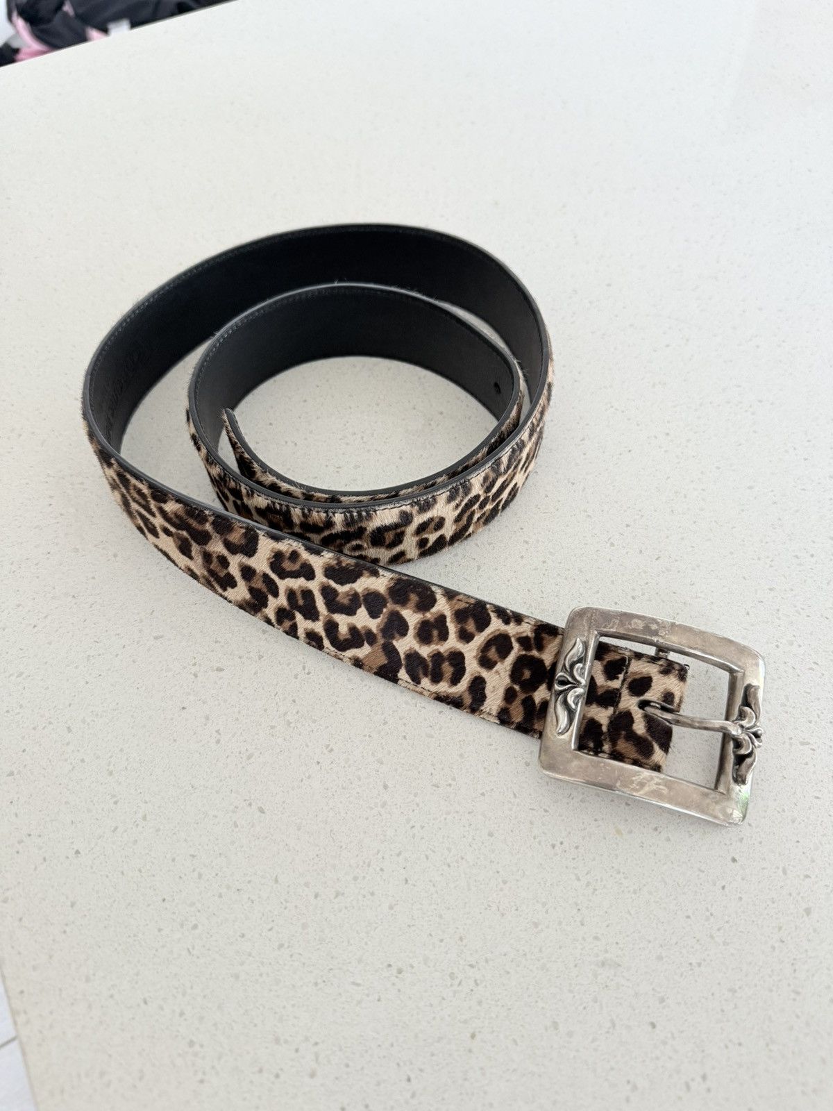 Chrome Hearts Chrome Hearts Cheetah Belt Size 38 - 1 Thumbnail