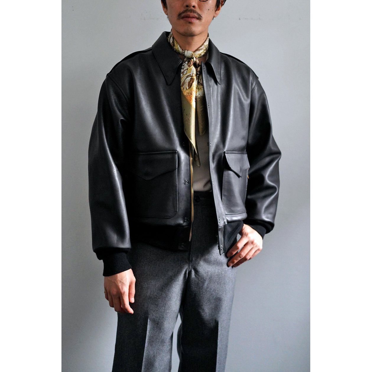 Niceness Oiled calf a2 russell leather jacket XL Size US XL / EU 56 / 4 - 13 Thumbnail