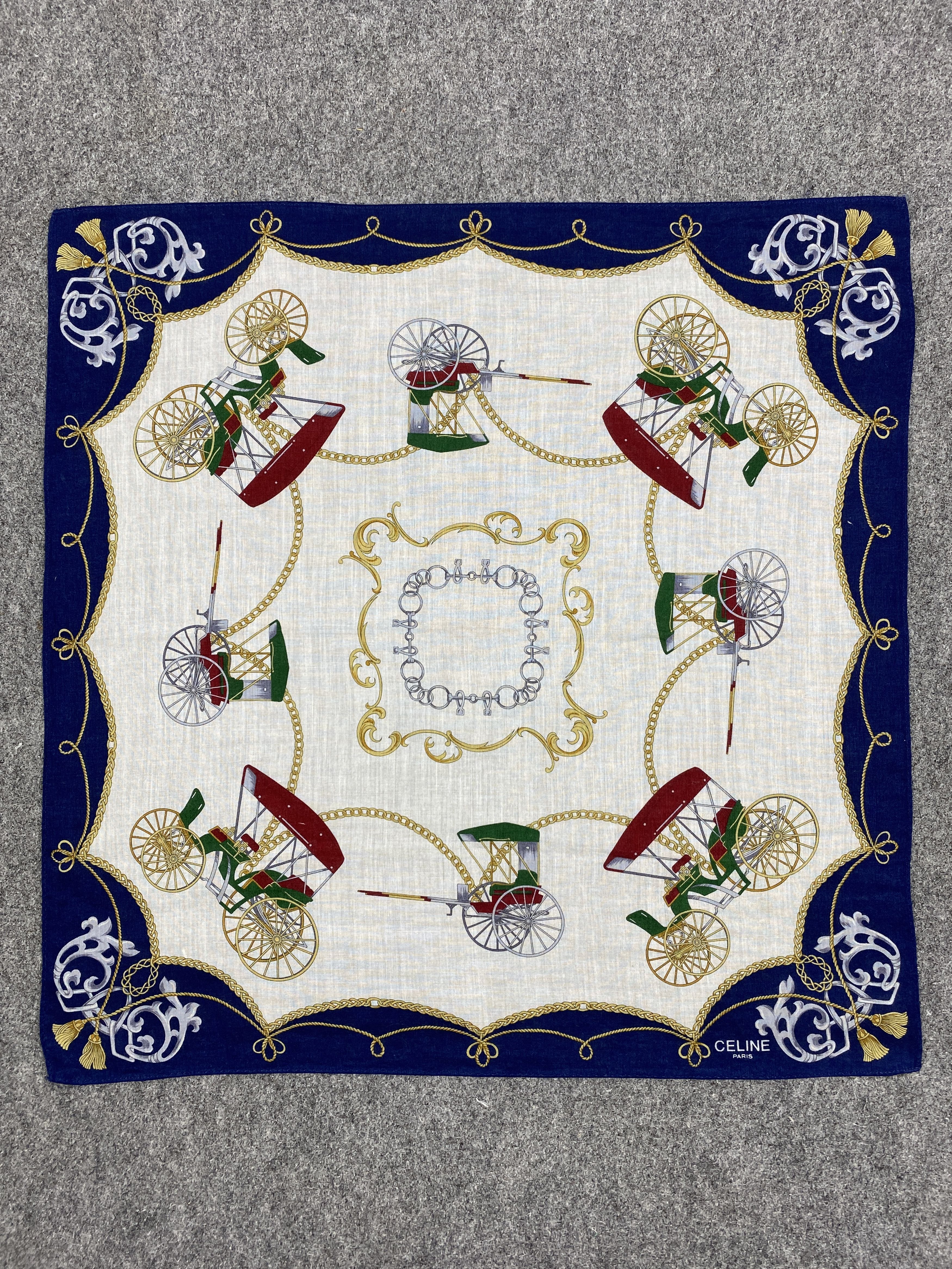 Celine Celine Handkerchief / Bandana / Neckerchief HKC0238 Size ONE SIZE - 4 Thumbnail