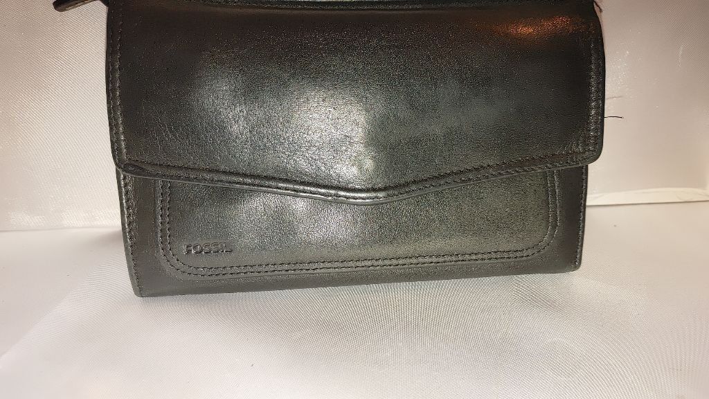 Fossil Fossil 1954 Black Leather Crossbody Wallet Size ONE SIZE - 4 Thumbnail