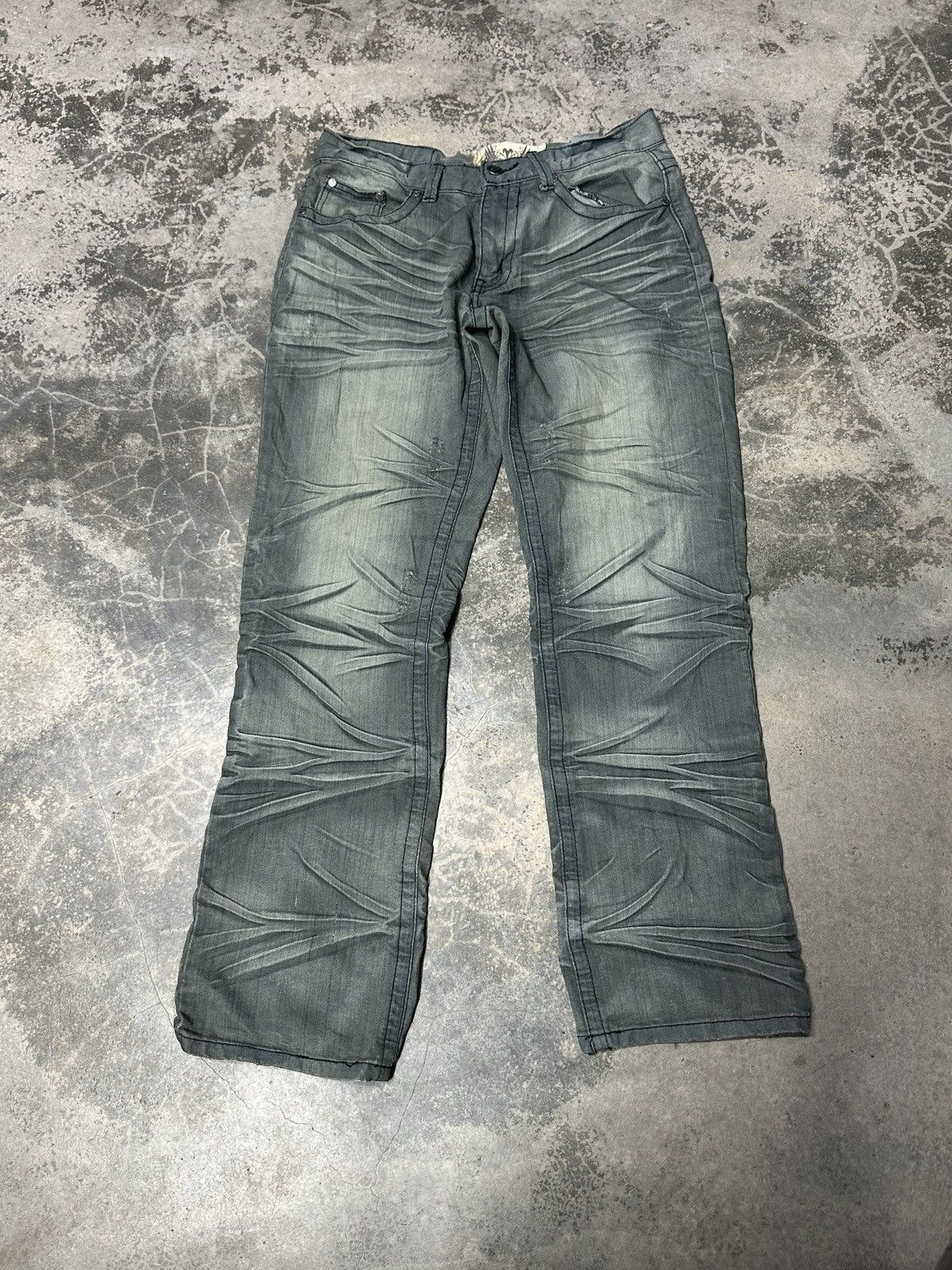 Affliction × FUSAI Rare🔥 Vintage FUSAI Denim Affliction Style Size US 32 / EU 48 - 1 Thumbnail