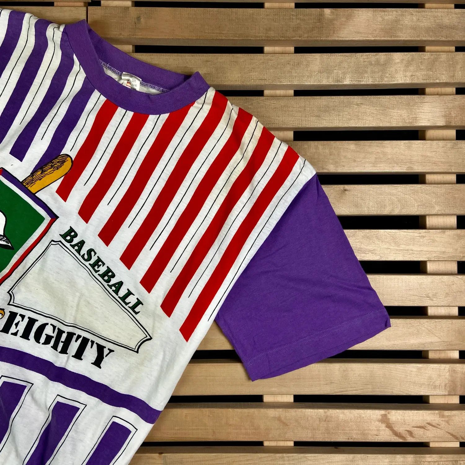 Vintage Mens Vintage T Shirt Baseball Eighty Size M Size US M / EU 48-50 / 2 - 2 Thumbnail